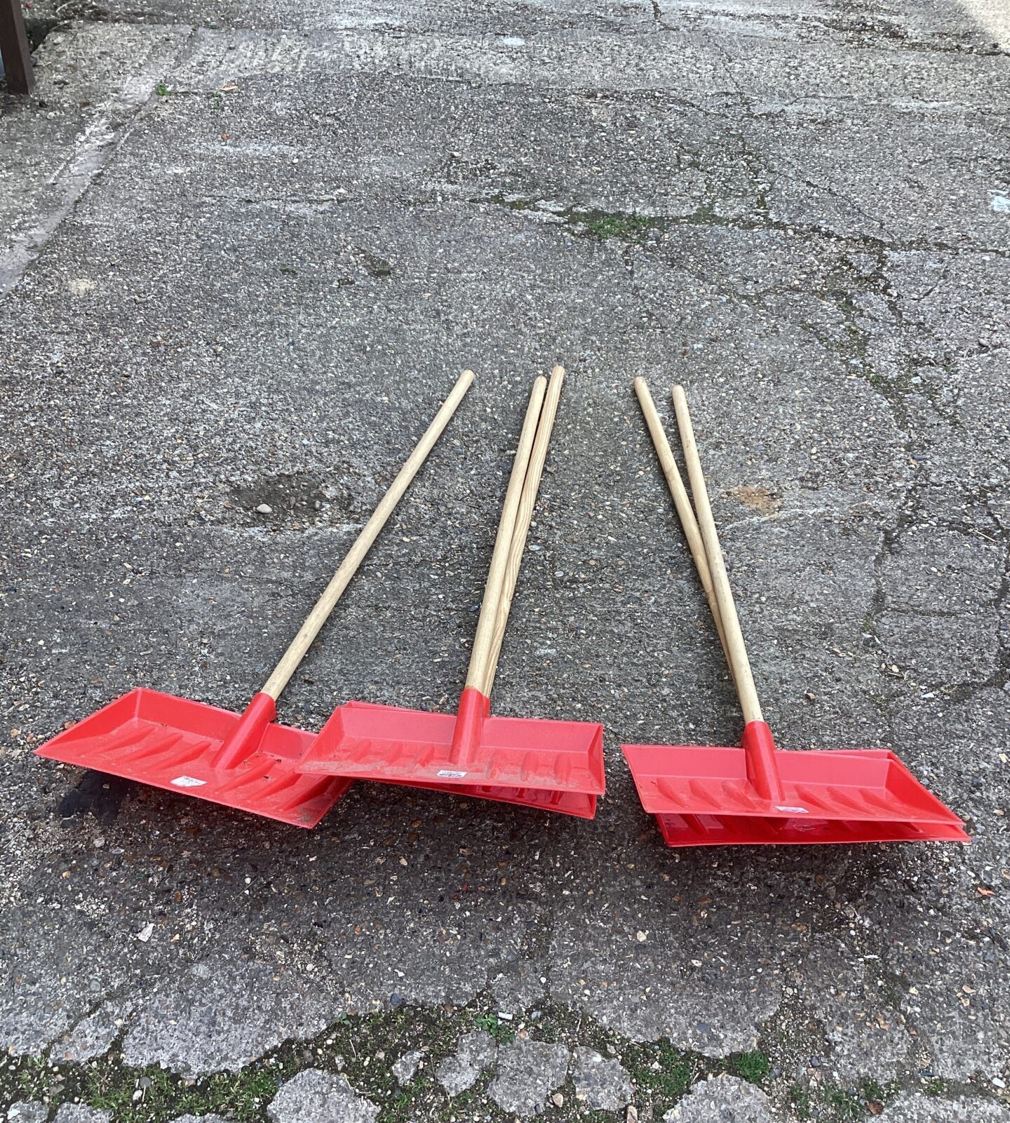 Five Snow Shovels