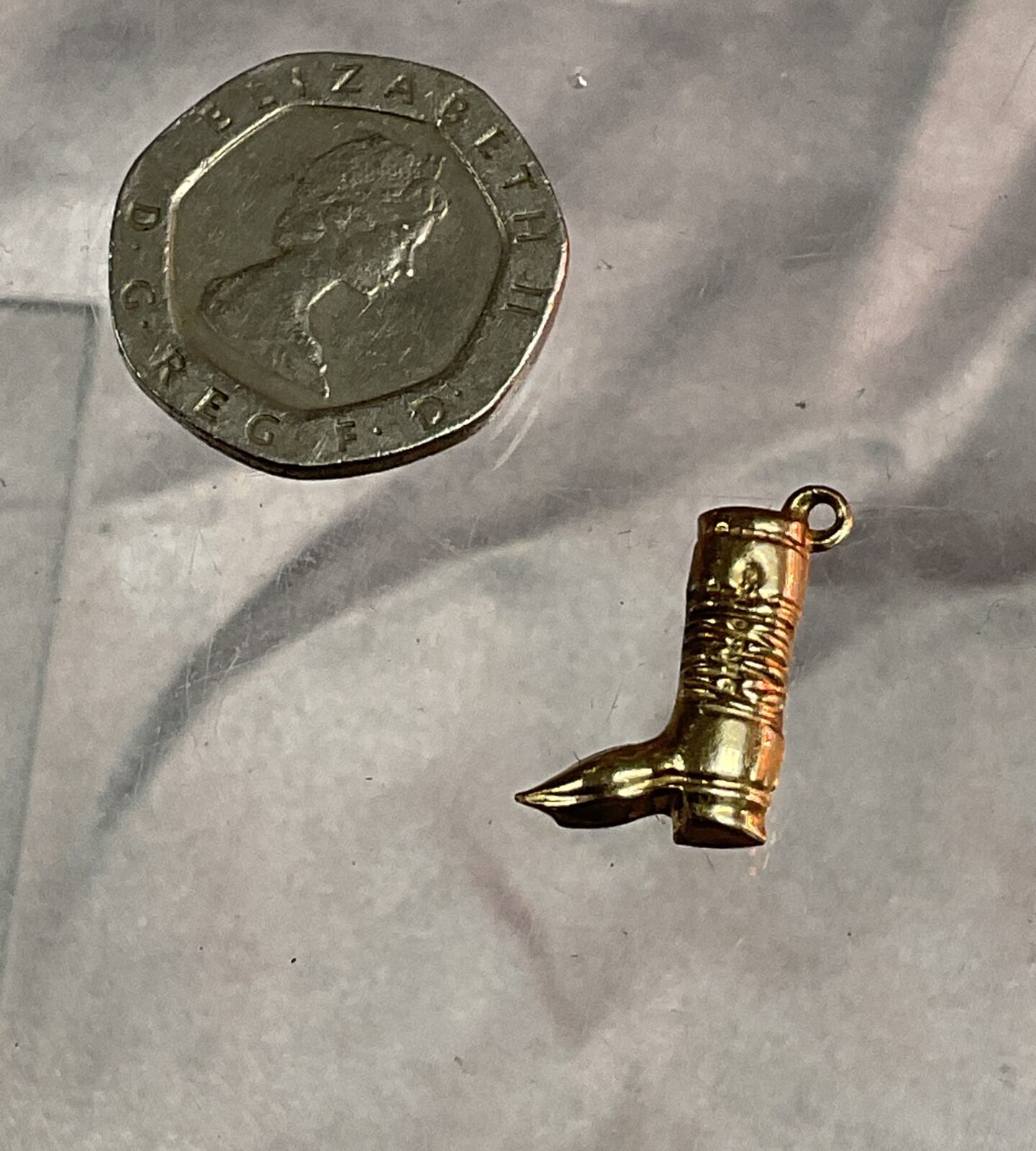 G&H 9ct gold cowboy boot charm