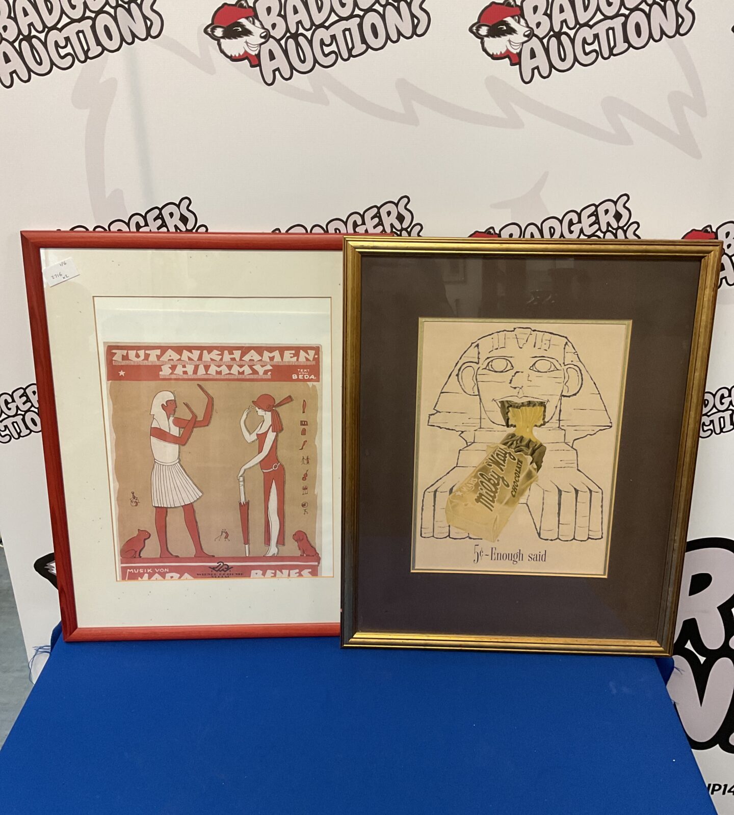 Two Egyptian advertising prints