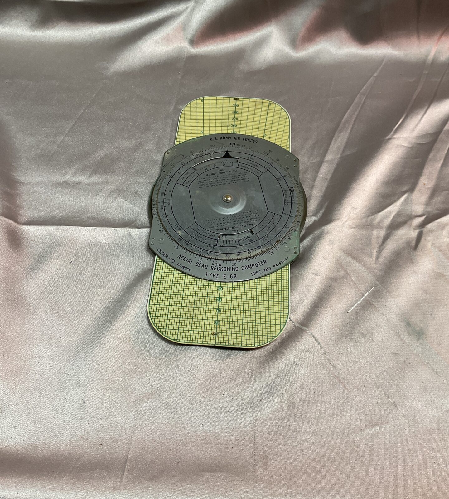 U S Army Aerial Dead Reconing Computer