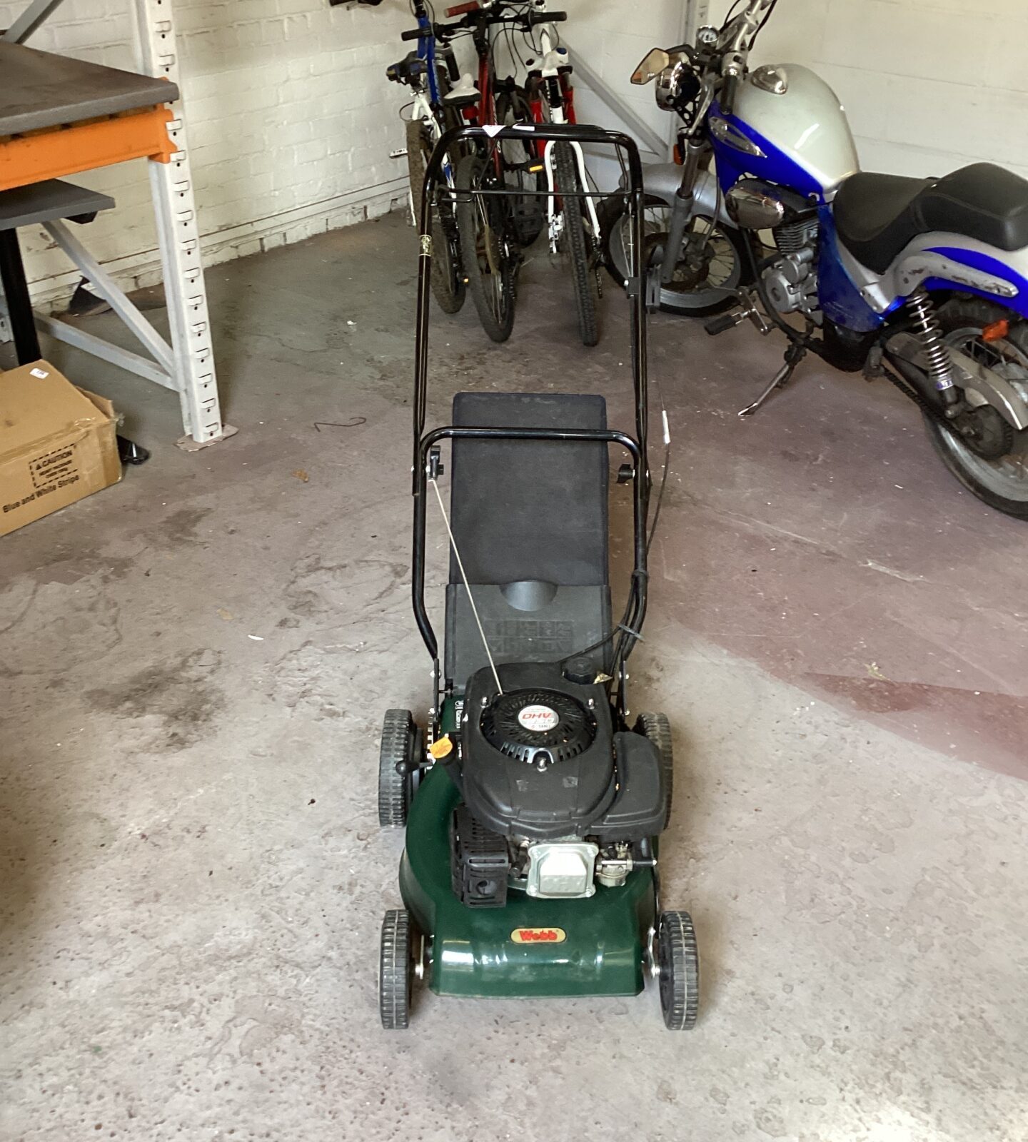 Webb Petrol Lawn Mower sold as seen
