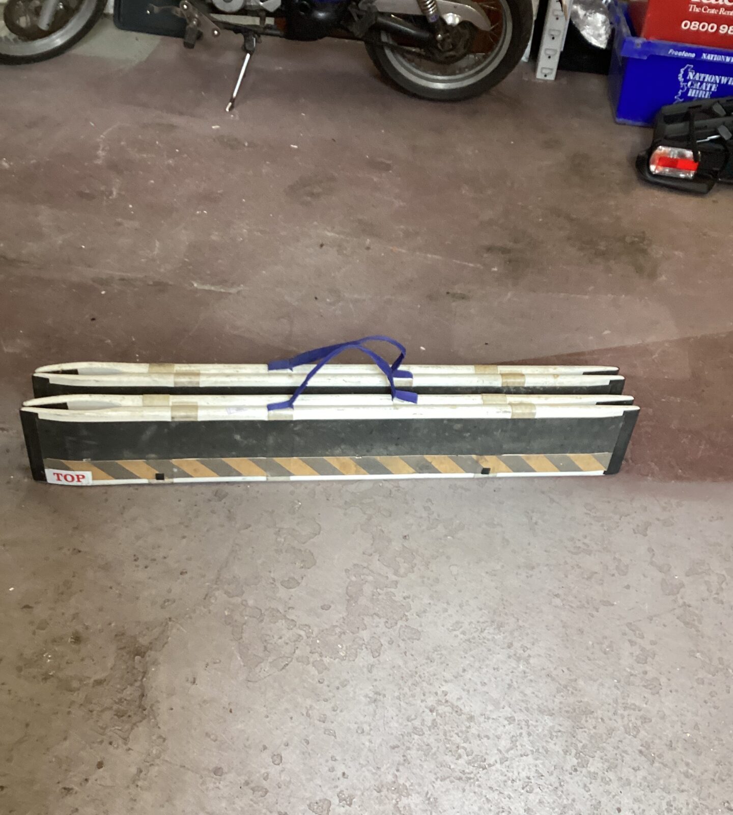 Folding mobility access ramps