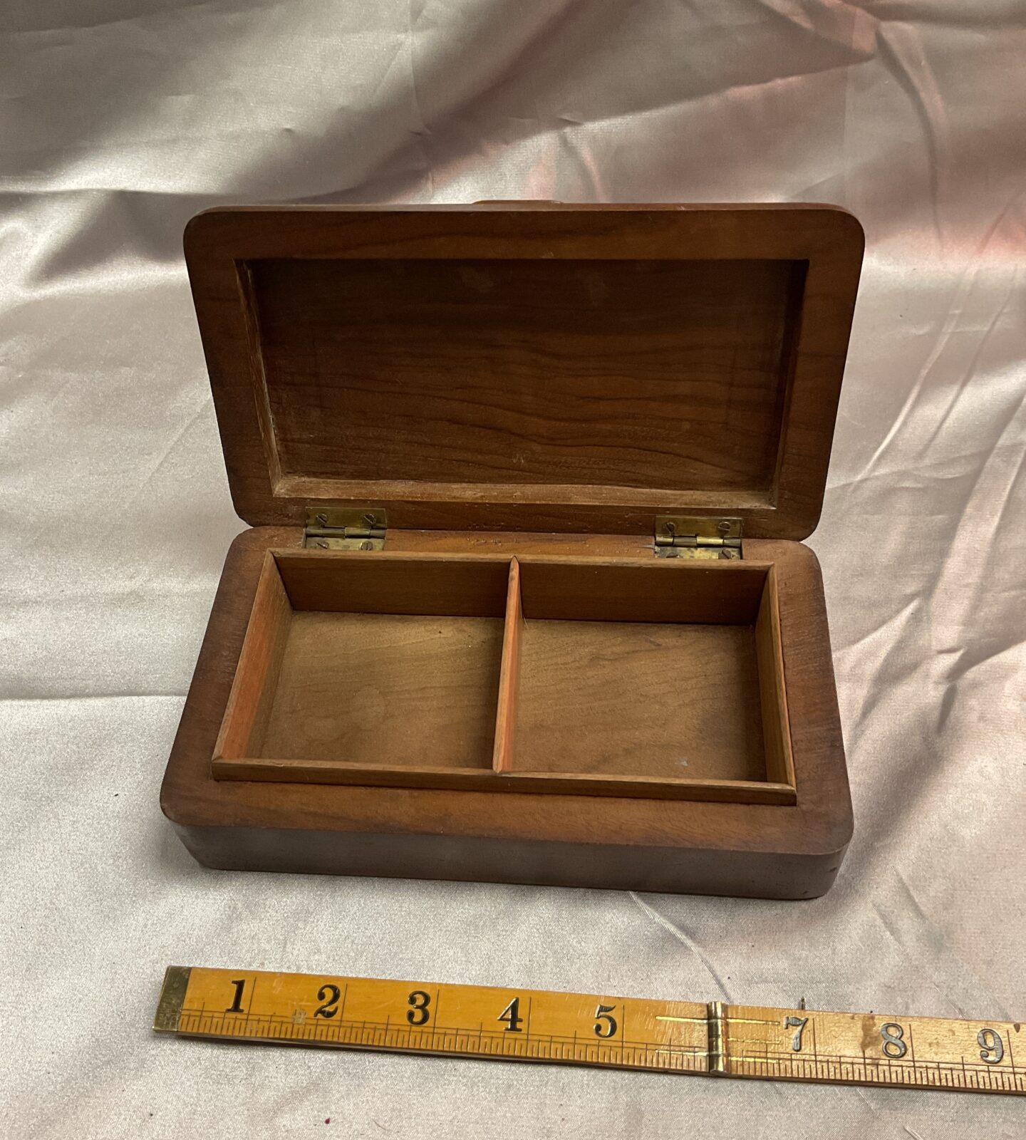 W W 2 Hand Carved From Solid Mahogany  R A F Cigarrette Box - Image 2