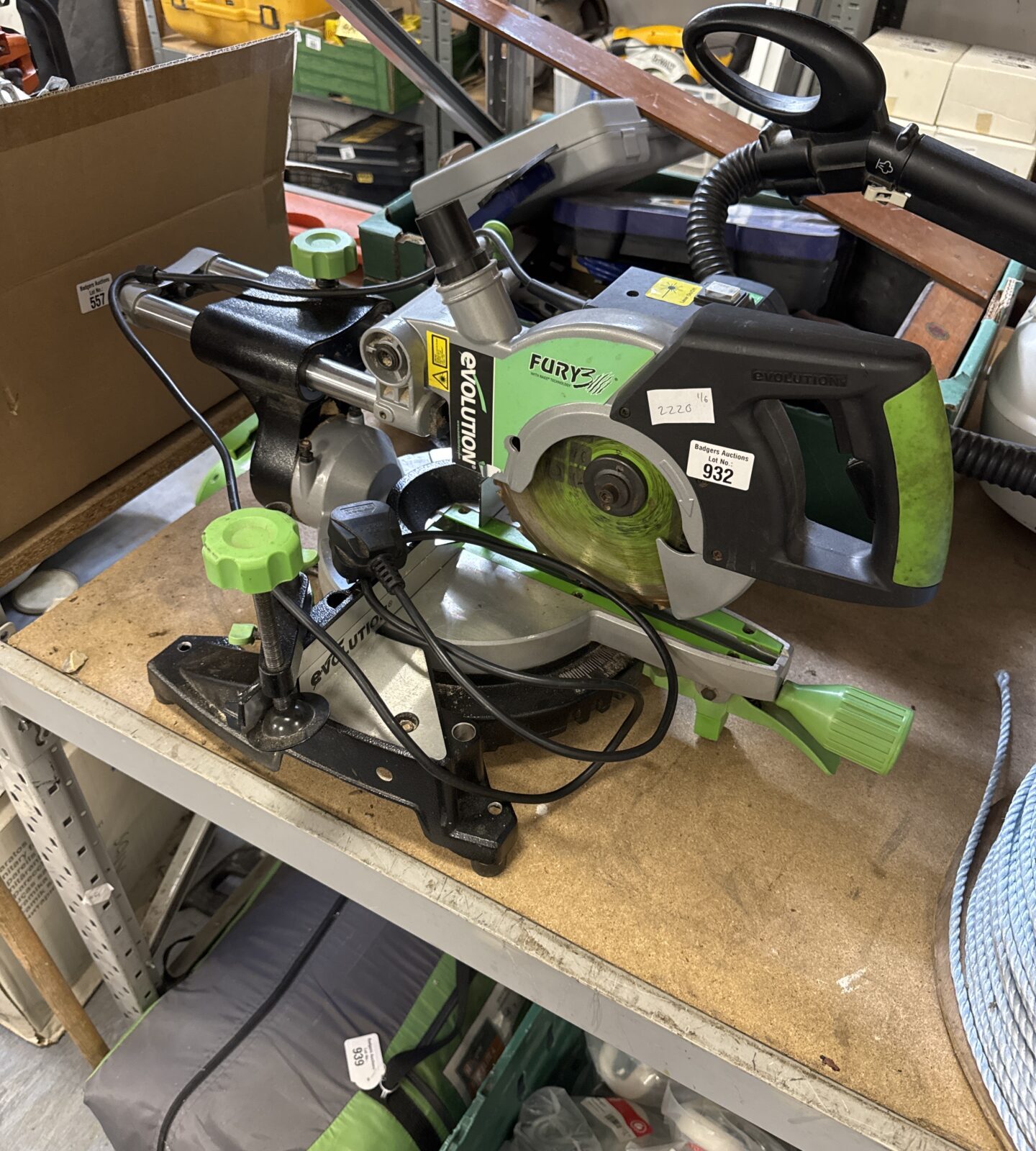 Evolution fury 3 chop saw - spares/repairs plugged in unresponsive