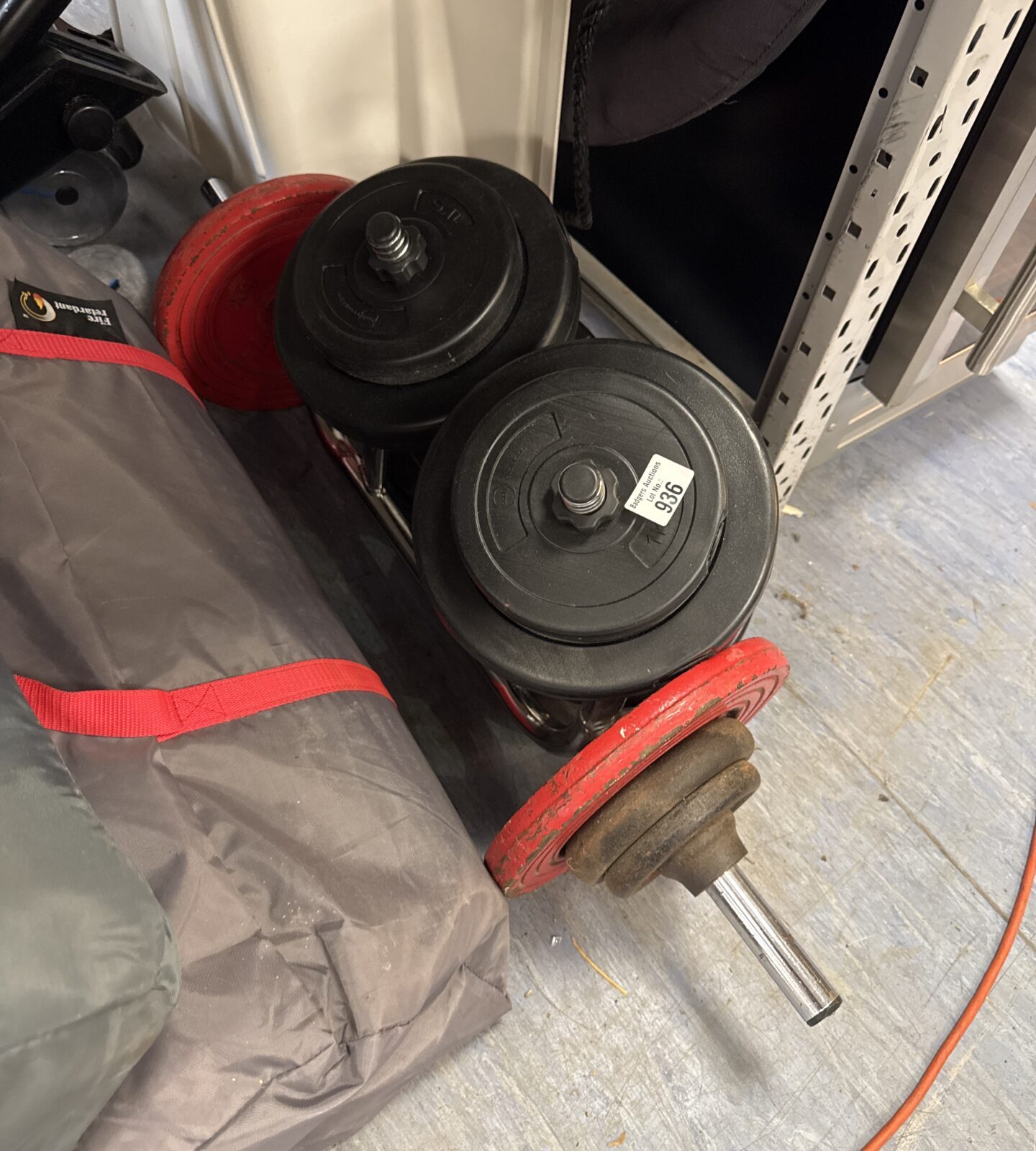 Selection of exercise weights