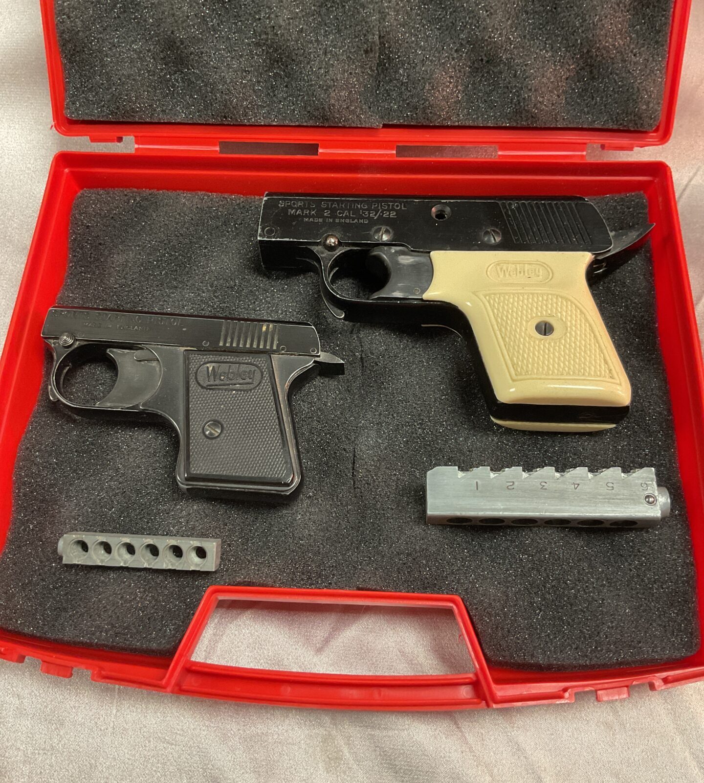 Two vintage webley Starter Pistols