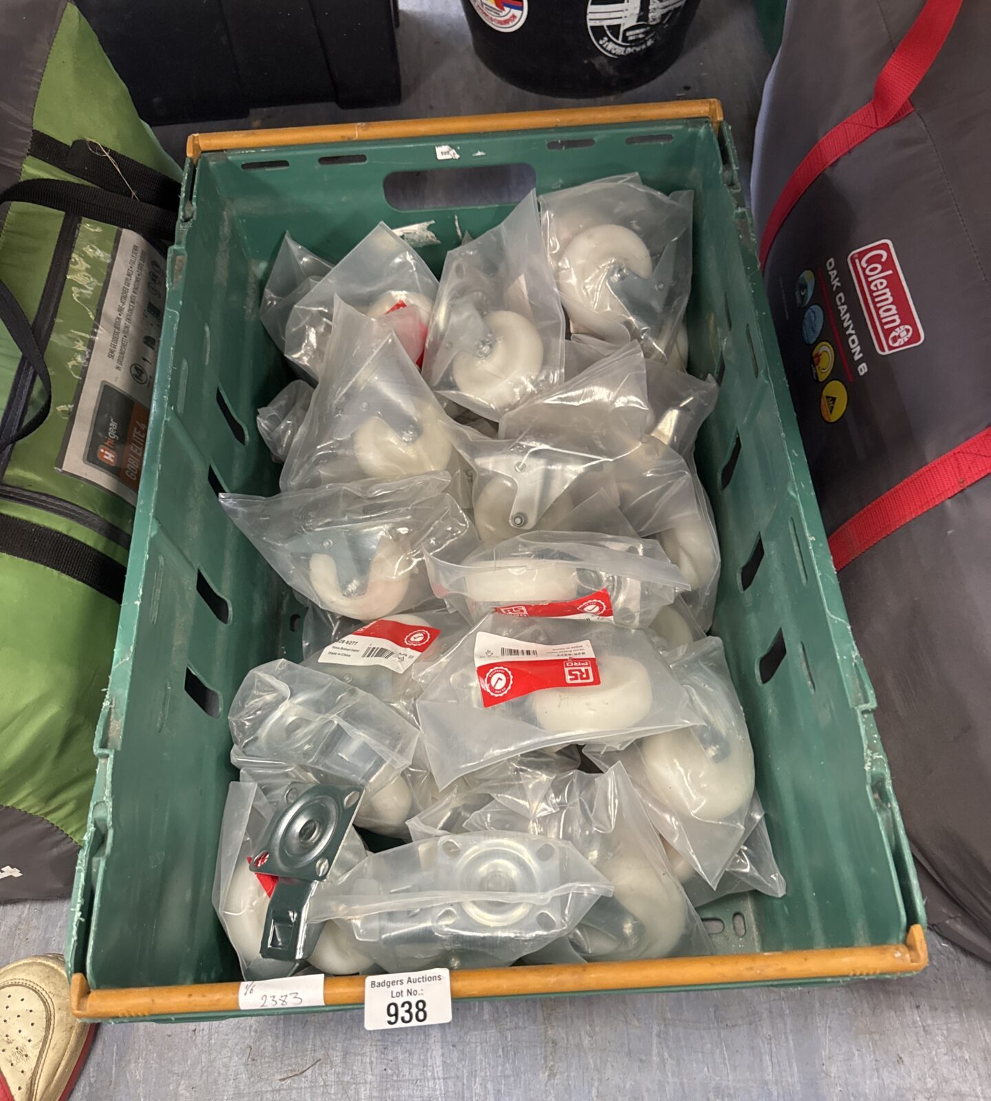 Tray of RS castor wheels
