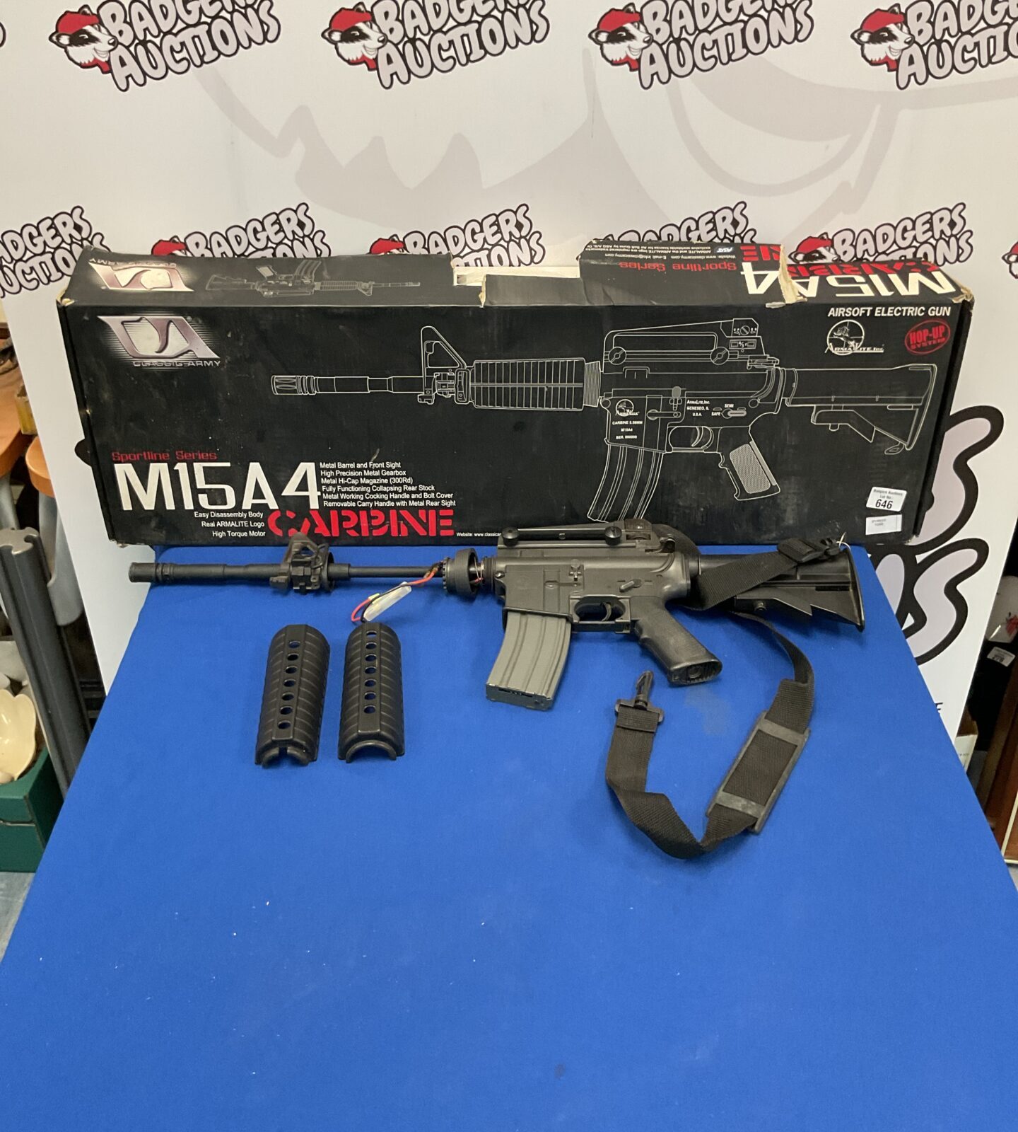 Boxed classic army sportline series M15A4 Carbine Airsoft Electric Gun For Repair