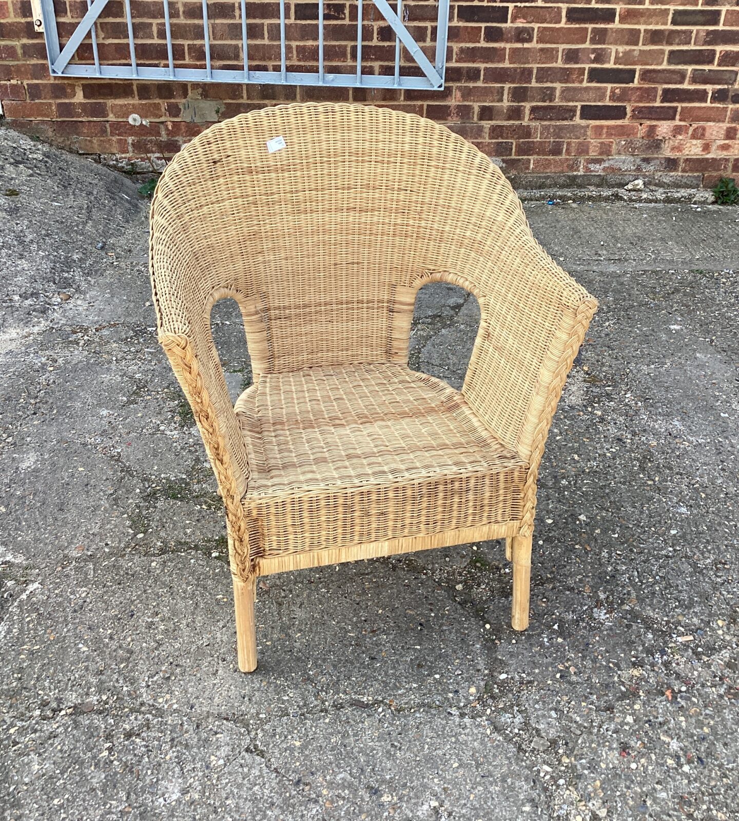 Wicker garden chair