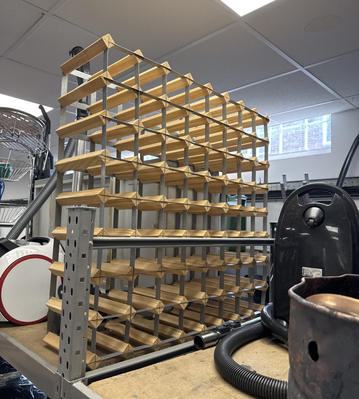 Large wine bottle rack