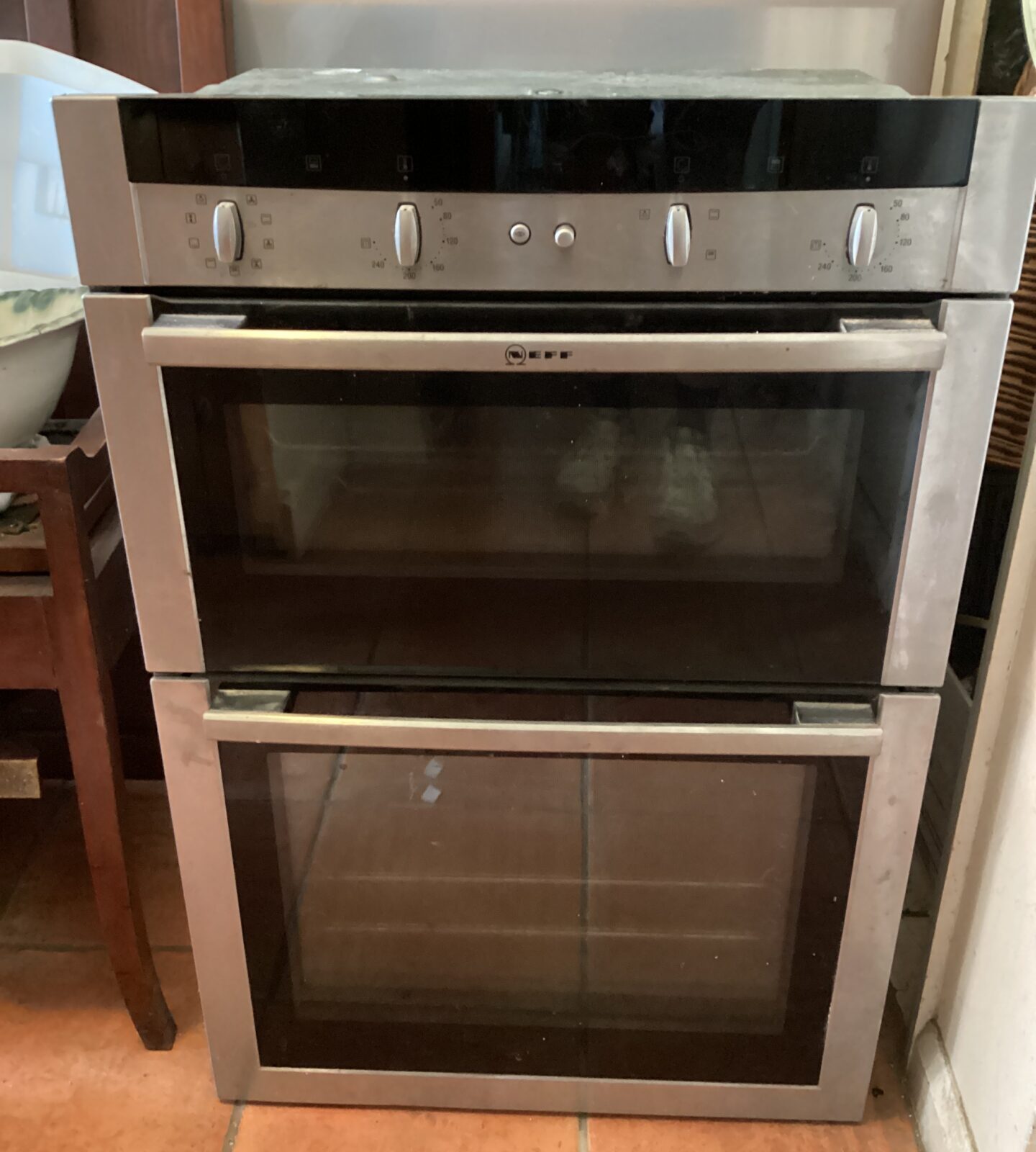 Nef Stainless Stel easy clean Dual Oven