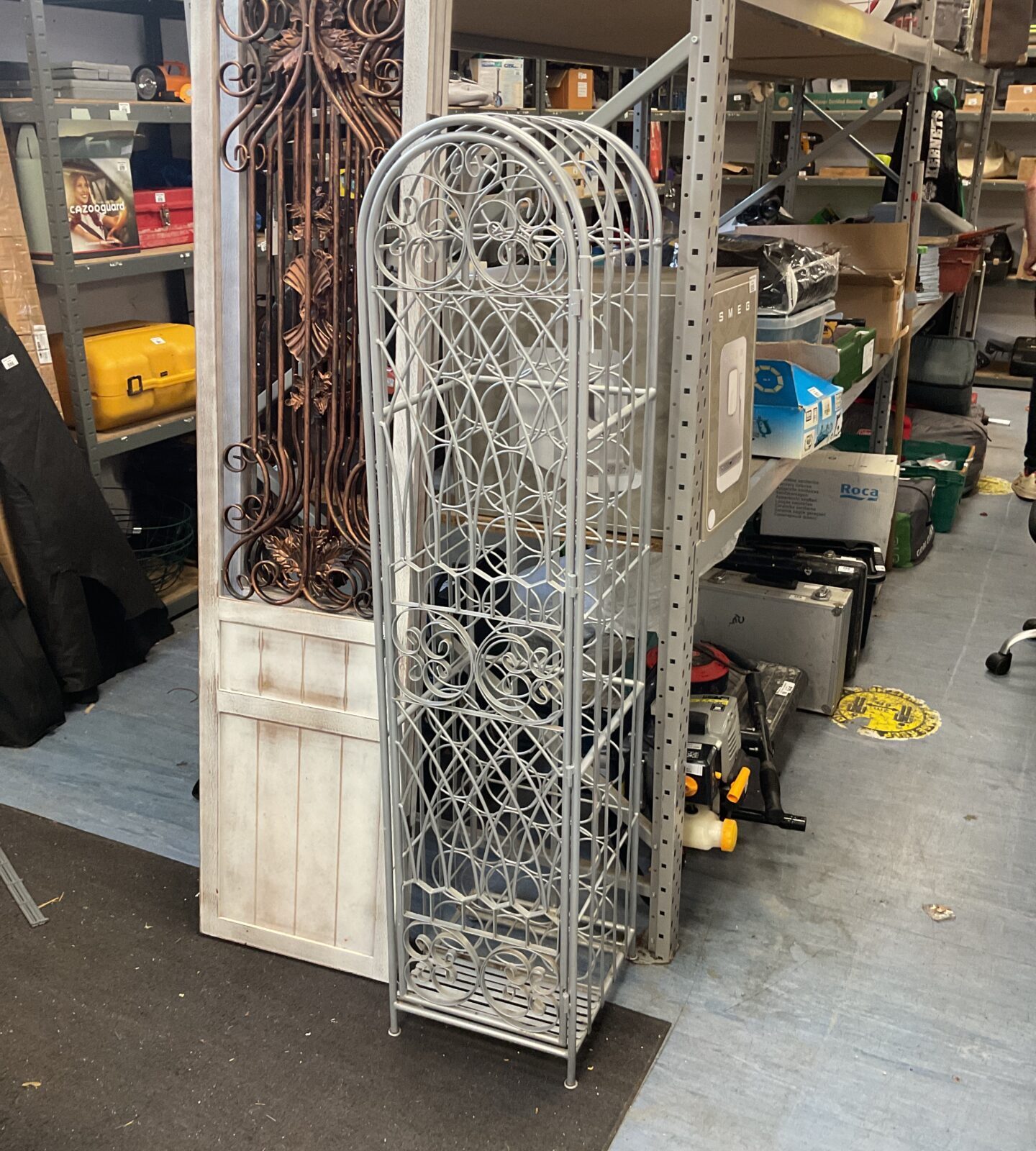 38 bottle metal wine rack