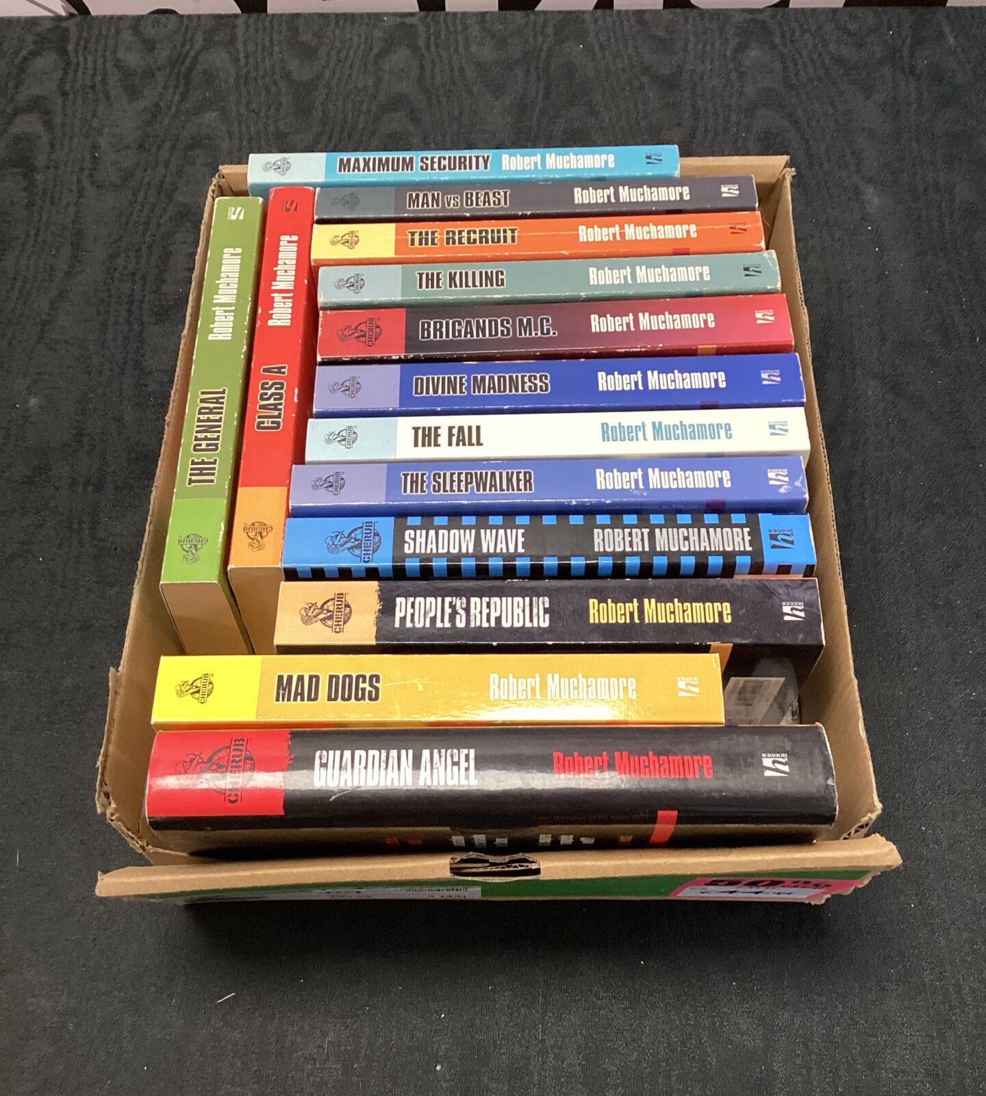 Box of robert muchamore novels inc class A, the general & the fall