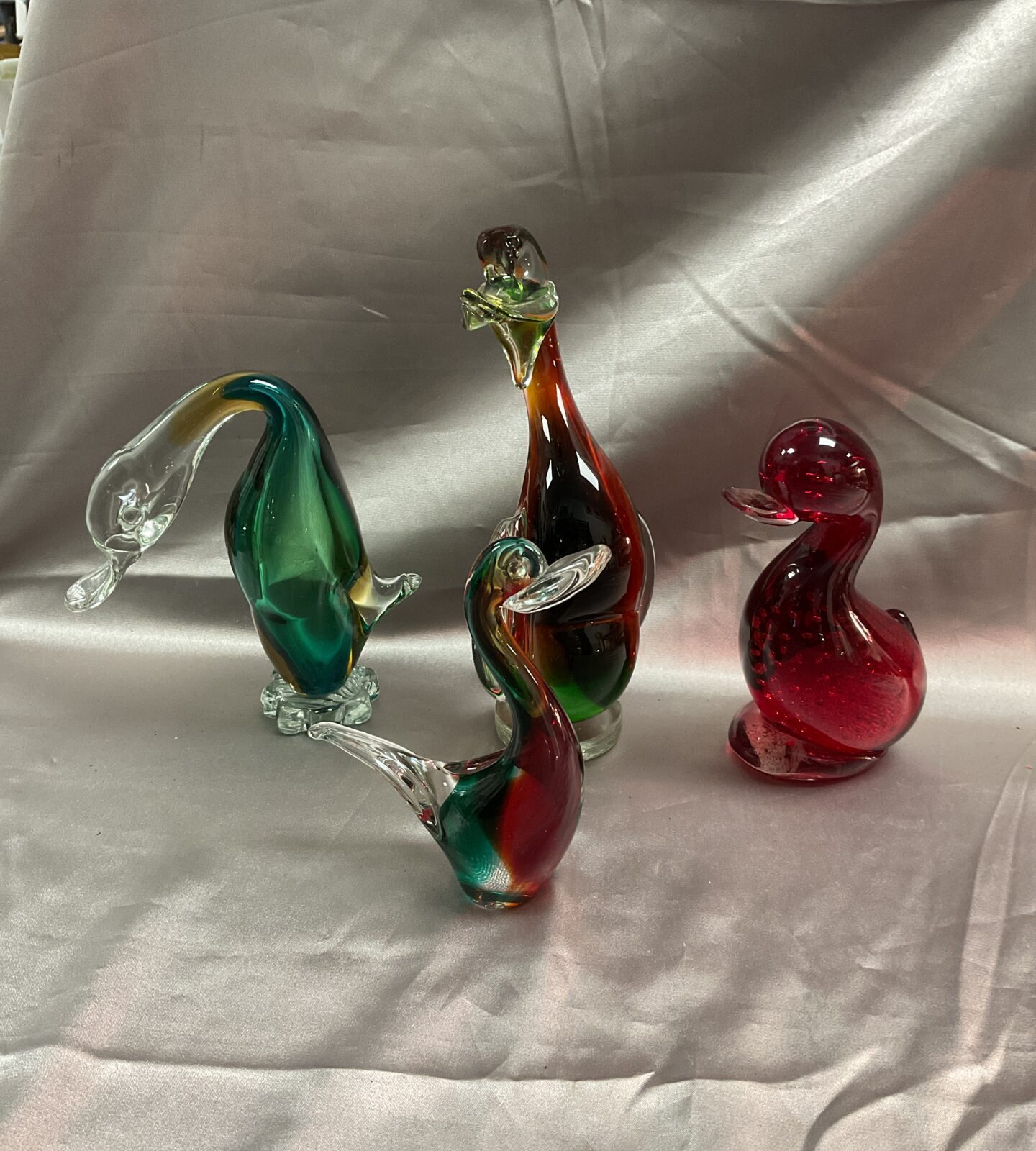 Four Glass Ducks