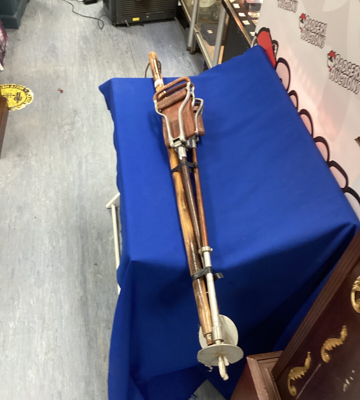 Two Shooting Sticks and walking Staff