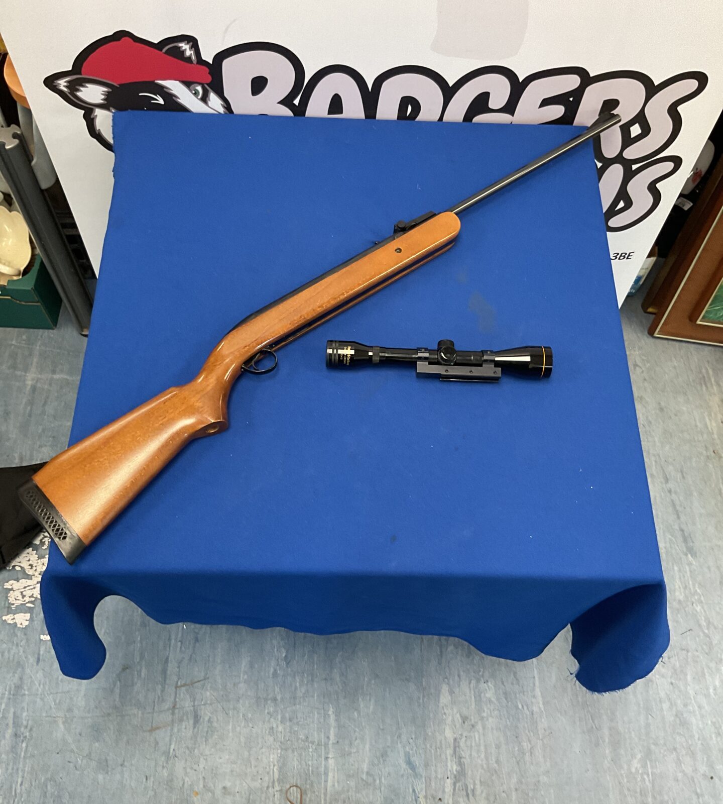 Bsa airsporter 22cal air rifle with nikko stirling silver crown 4x40 scope