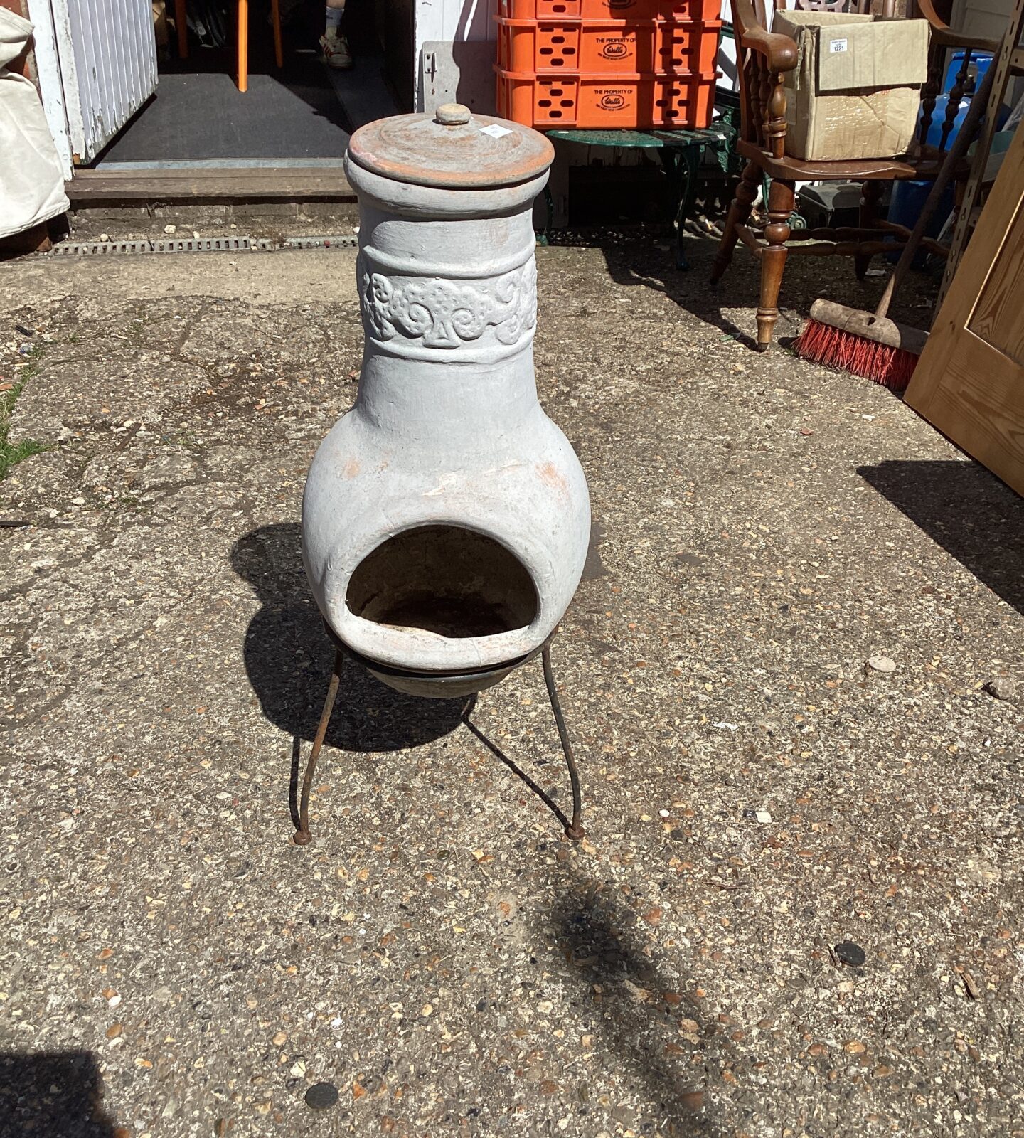 Garden Chiminea with stand