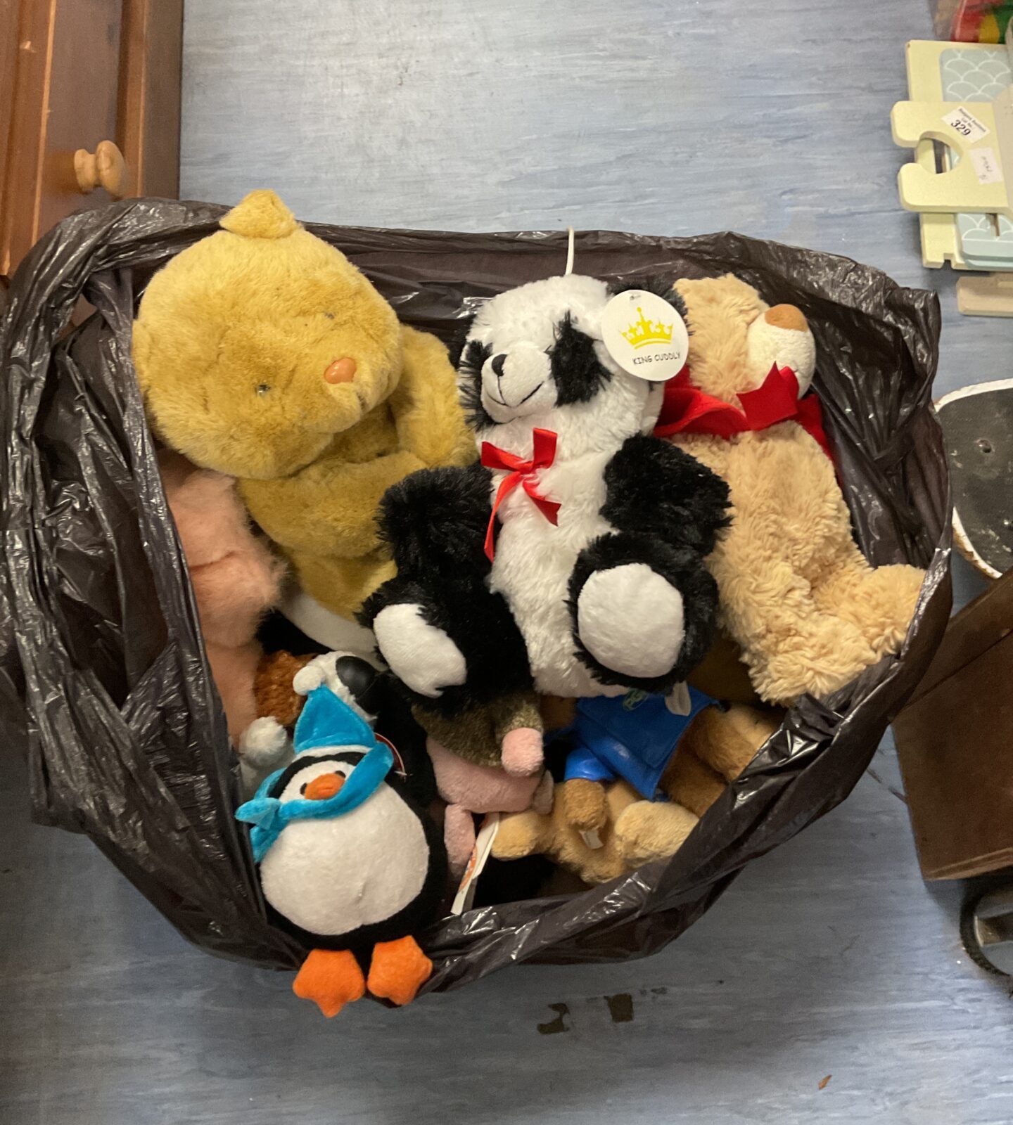 Large bag of soft toys