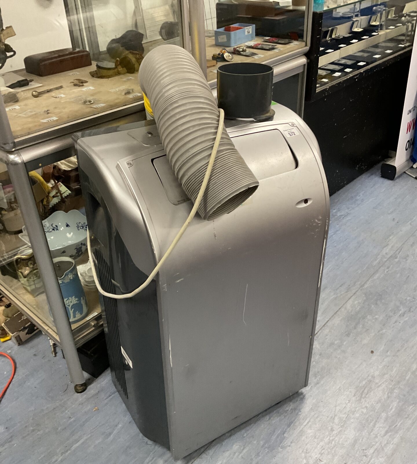 Large air force air conditioner unit working