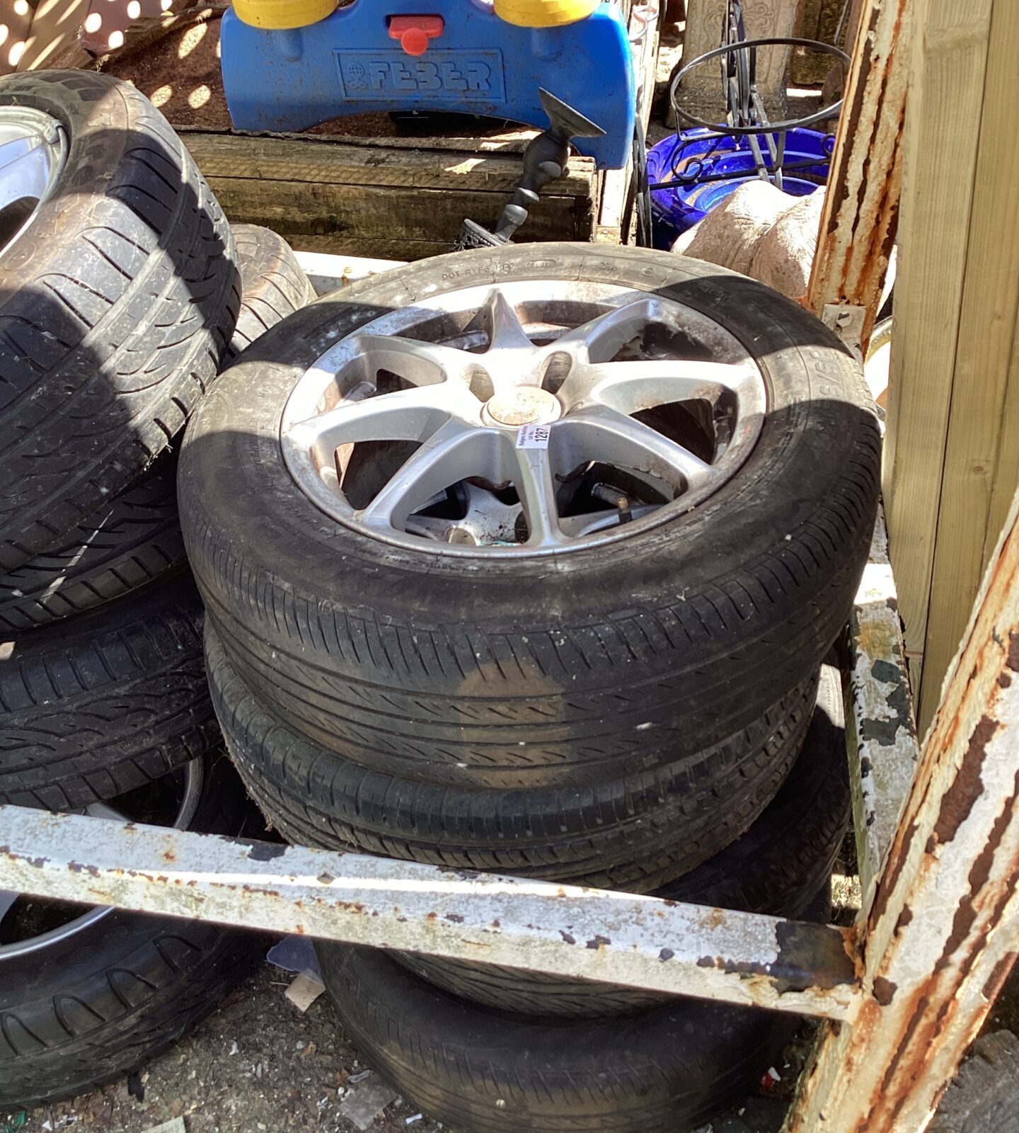 Four alloy wheels