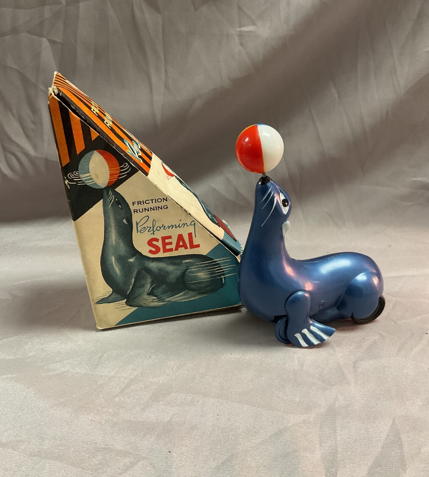 Vintage friction running performing seal in box