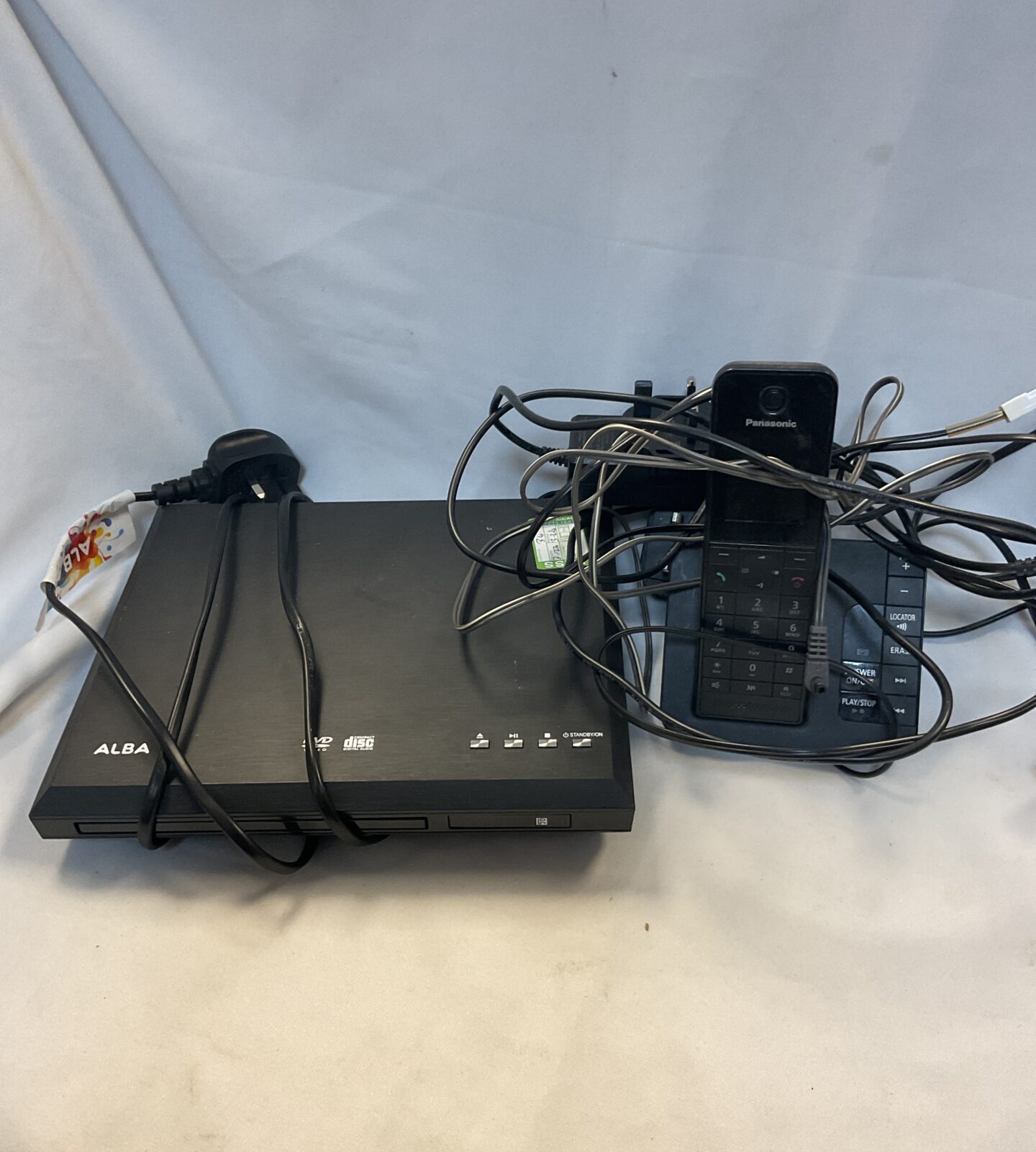 Alba dvd player & Panasonic home phone