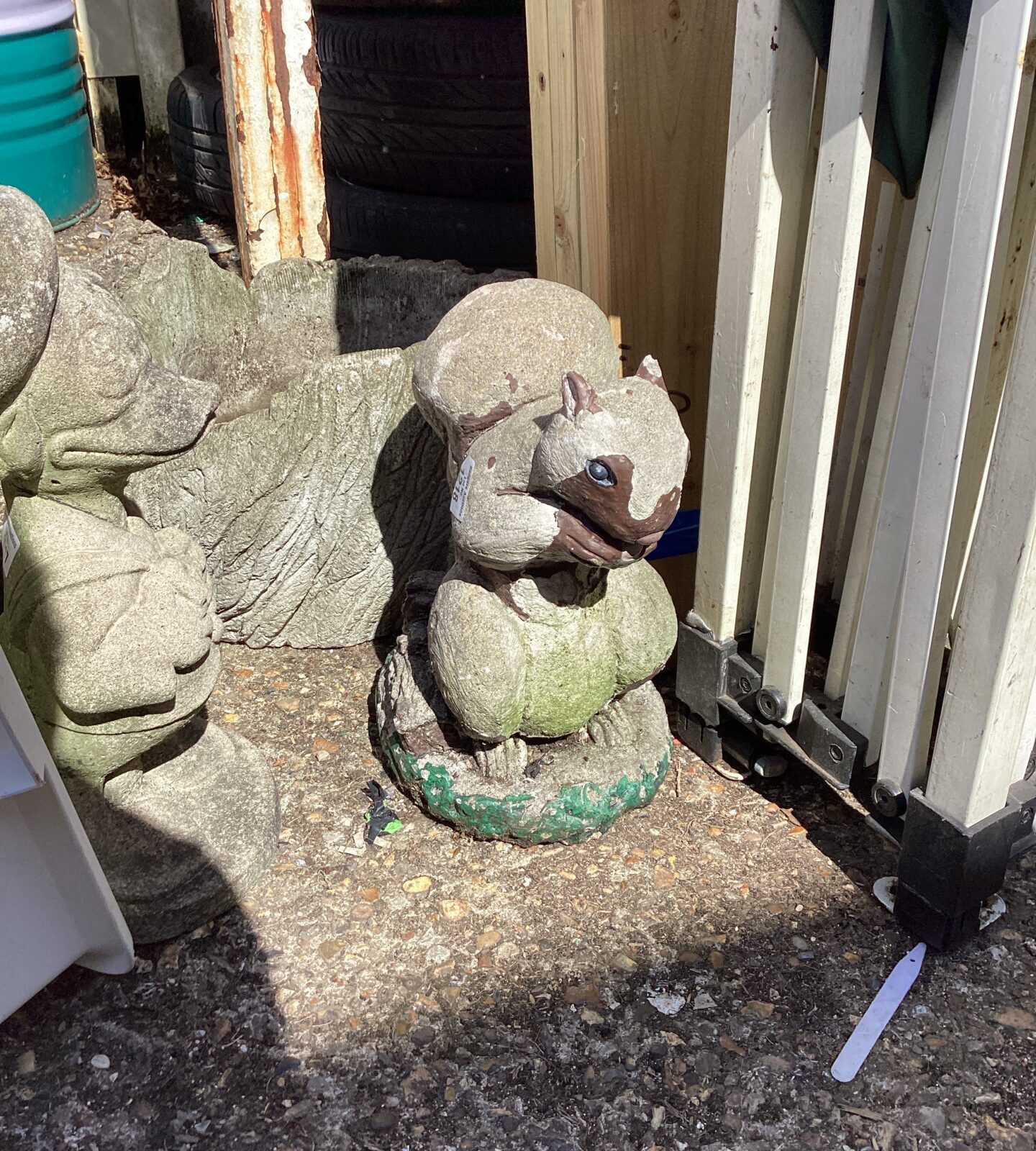 Garden squirrel ornament