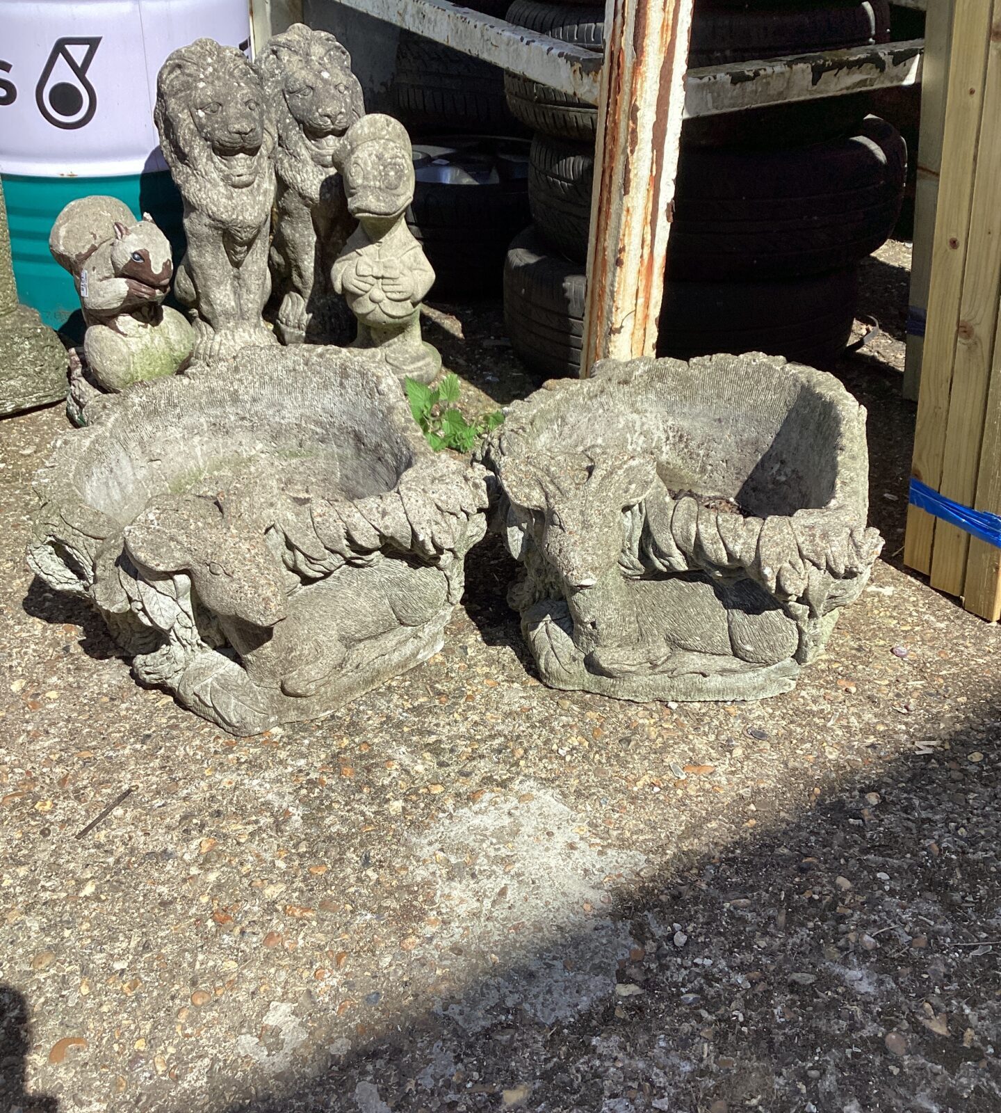 Two Deer Garden planters