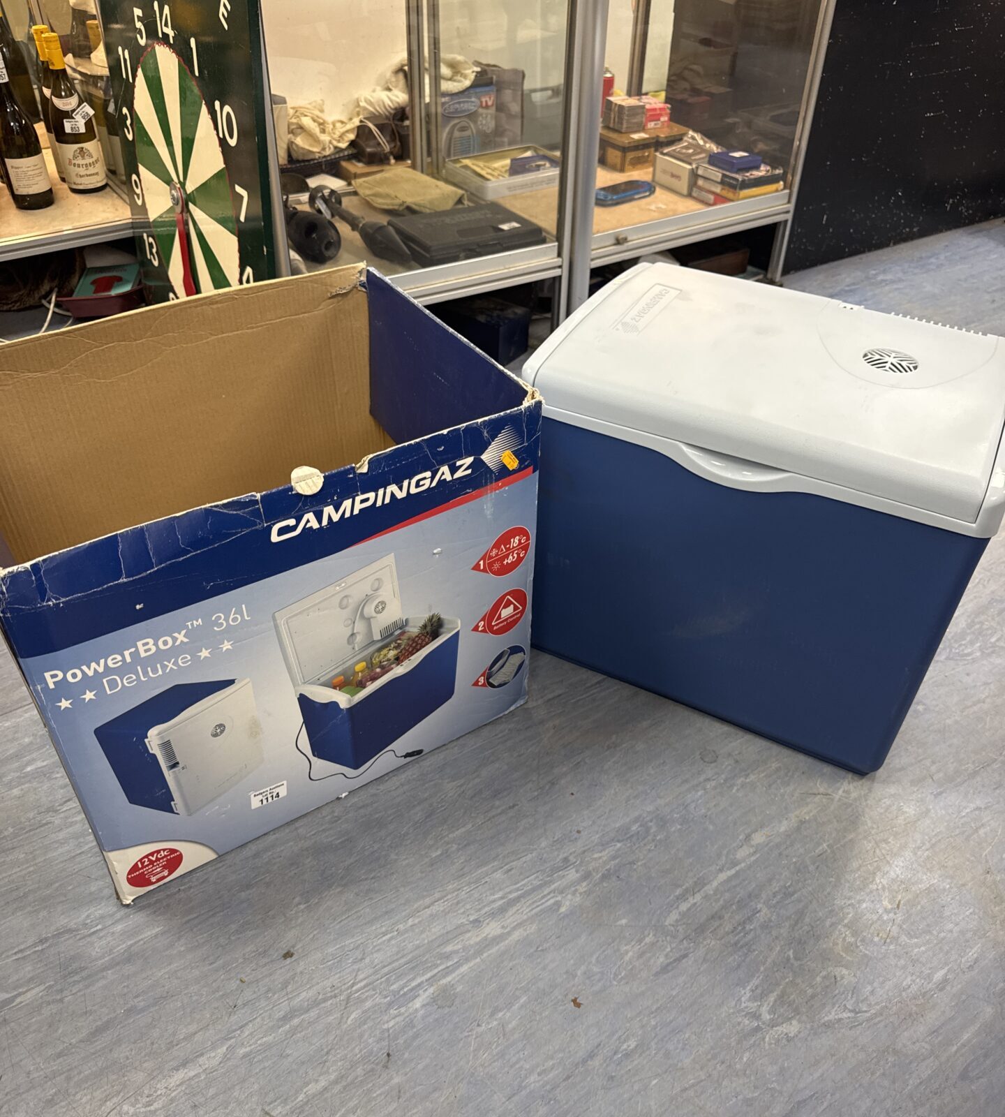 Campingaz 36l warm/chill box - no cable, untested