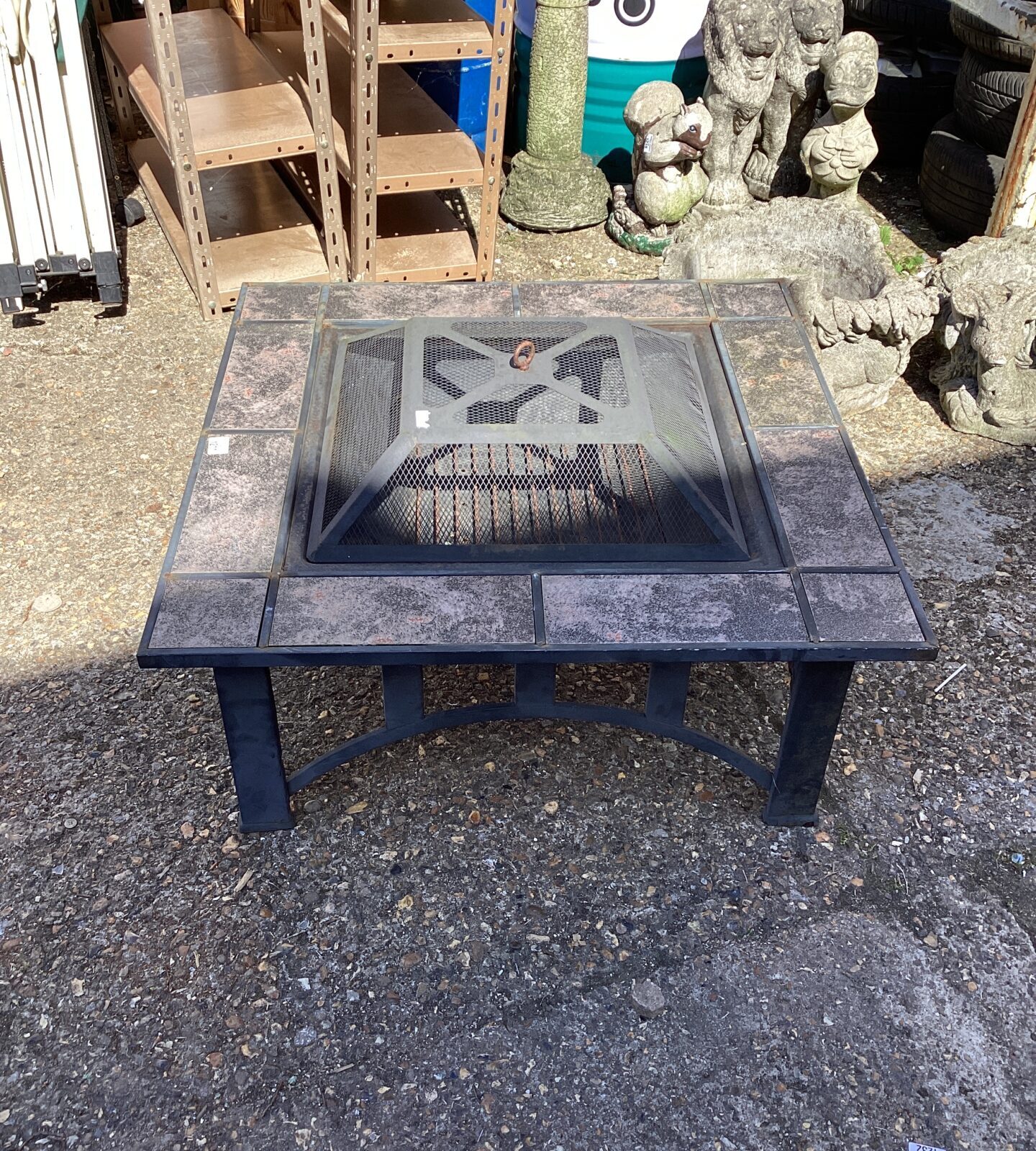 Tile topped Garden Fire Pit