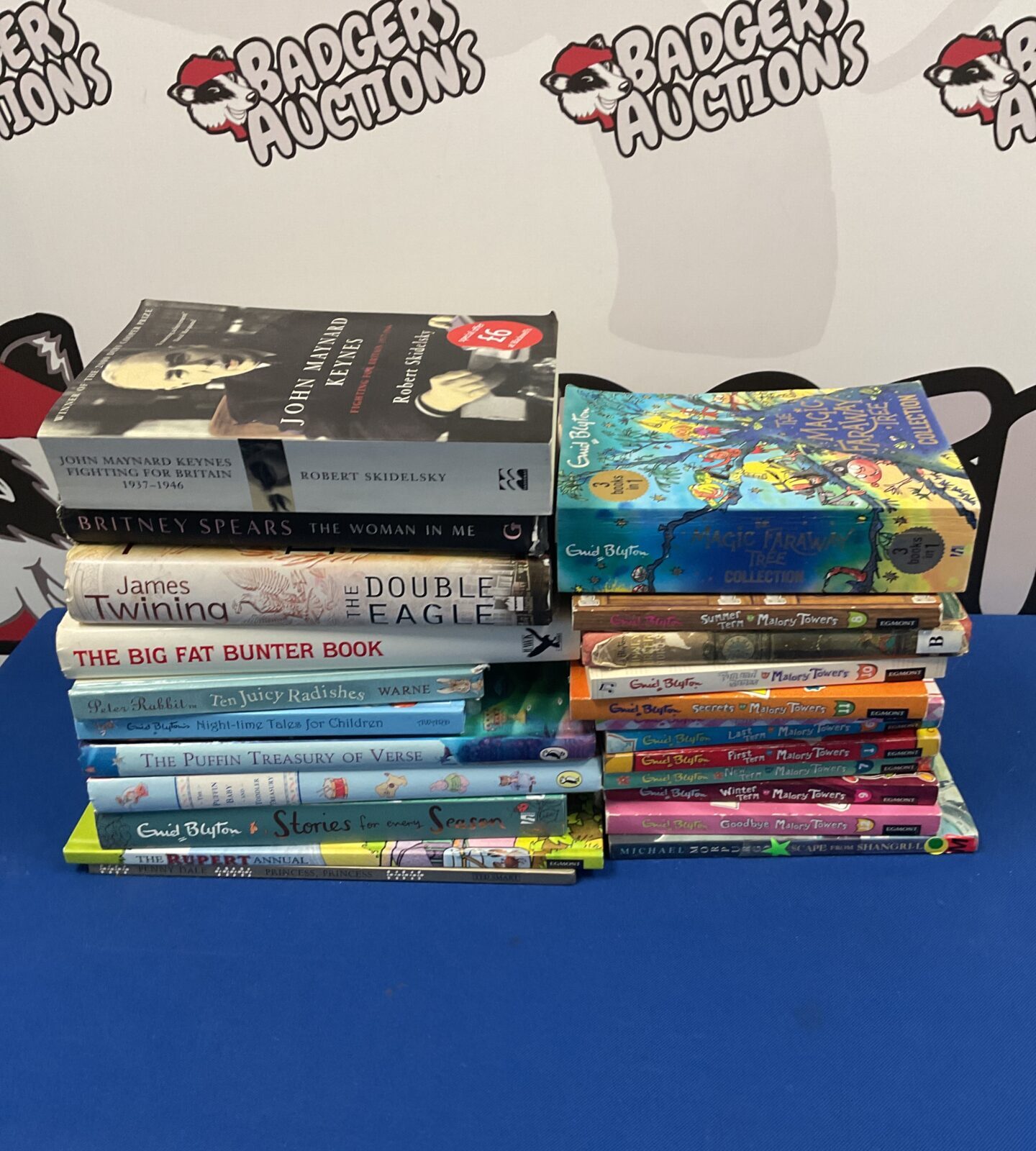 Selection of mostly childrens books in enid blyton