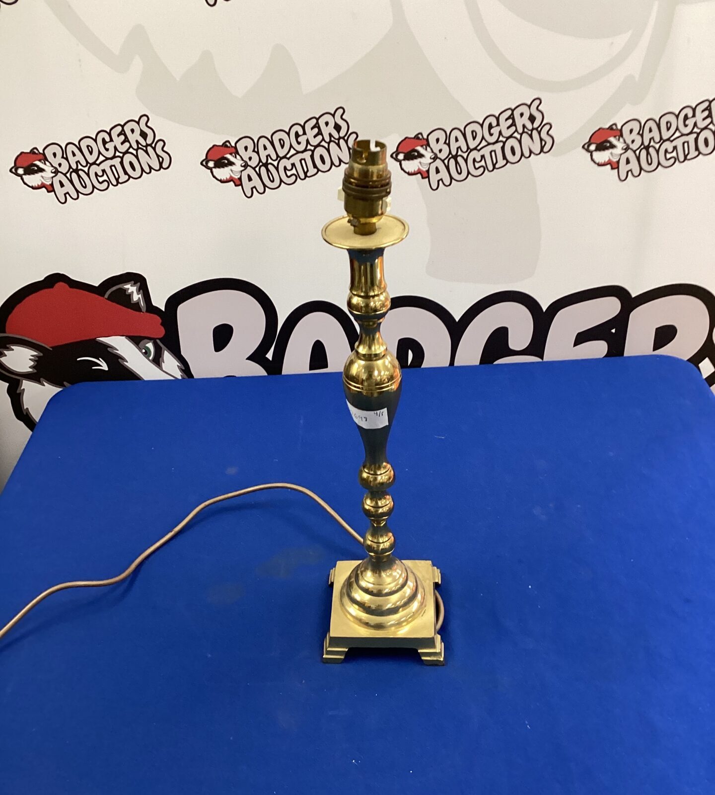 Brass table lamp