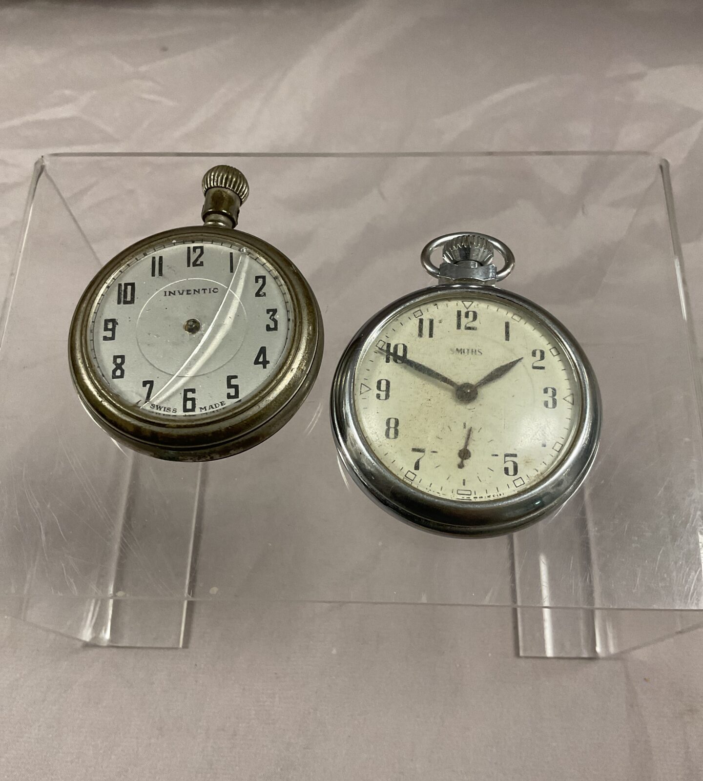 Two vintage pocket watches inventic and smiths
