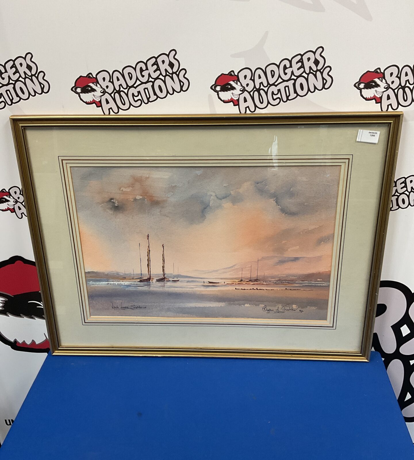 Bryan a thatcher watercolour of loch ness Scotland