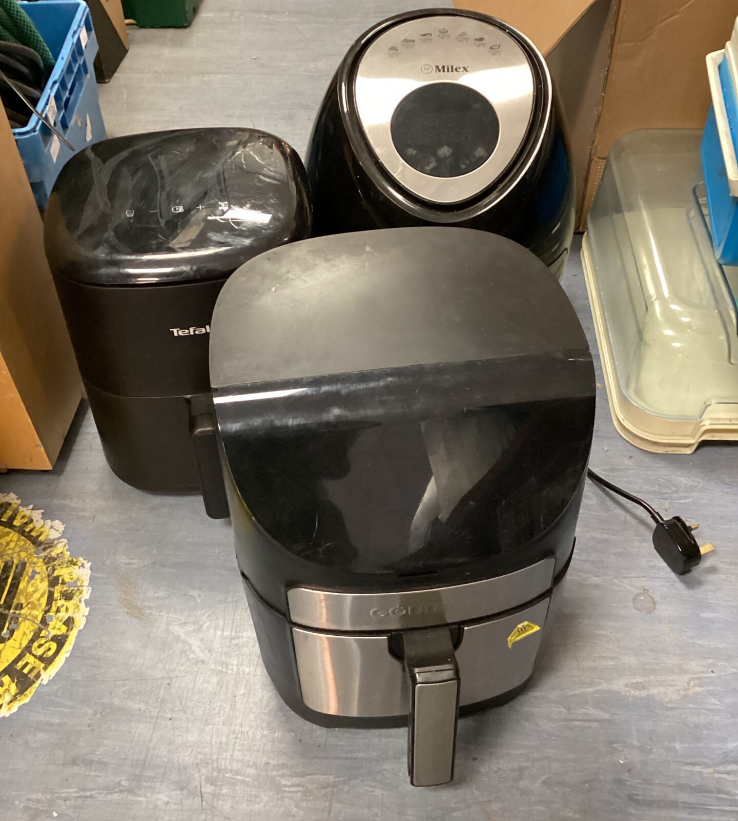 Three air fryers well used & untested