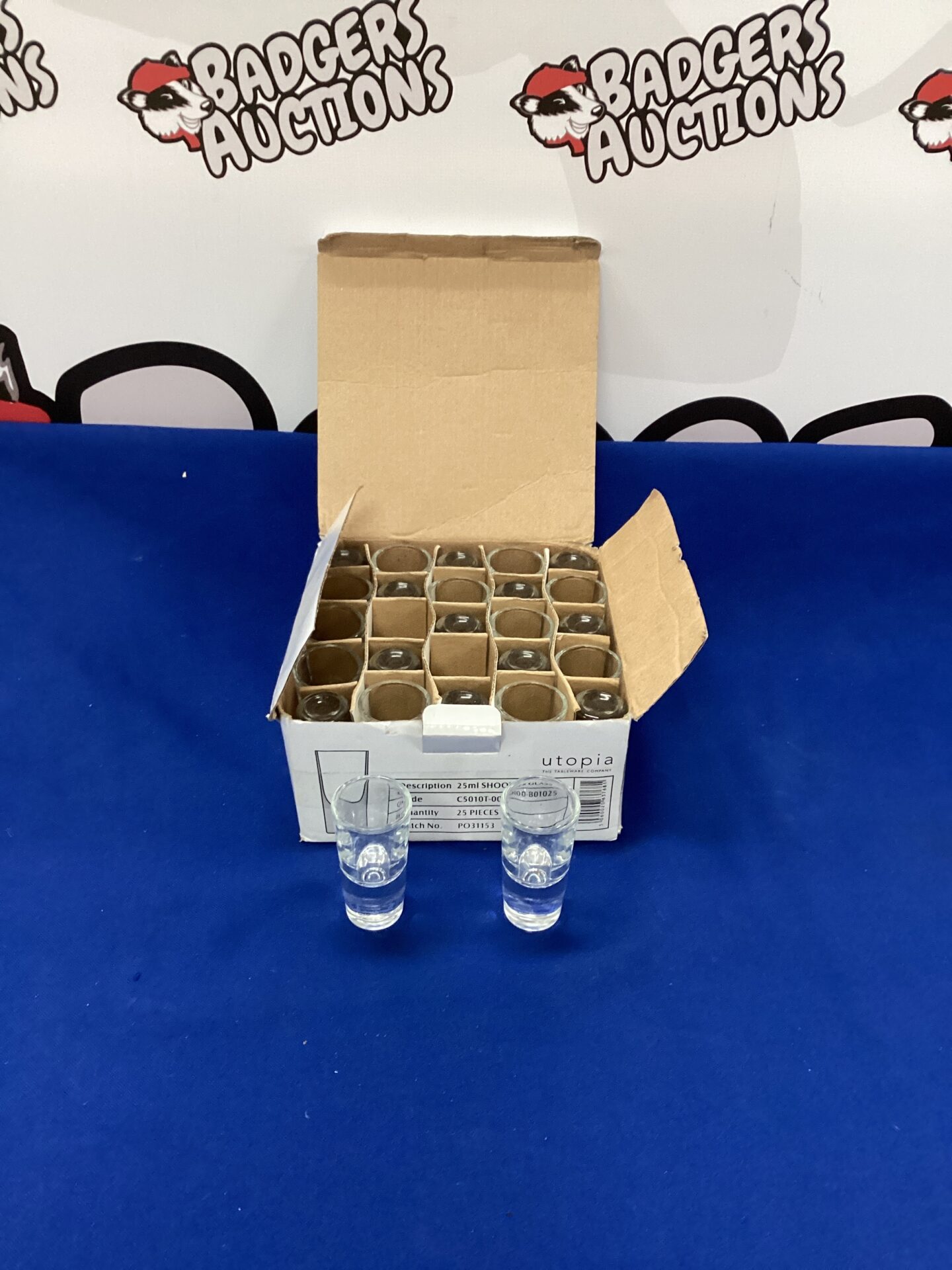 Box of 25 Utopia Shot Glasses