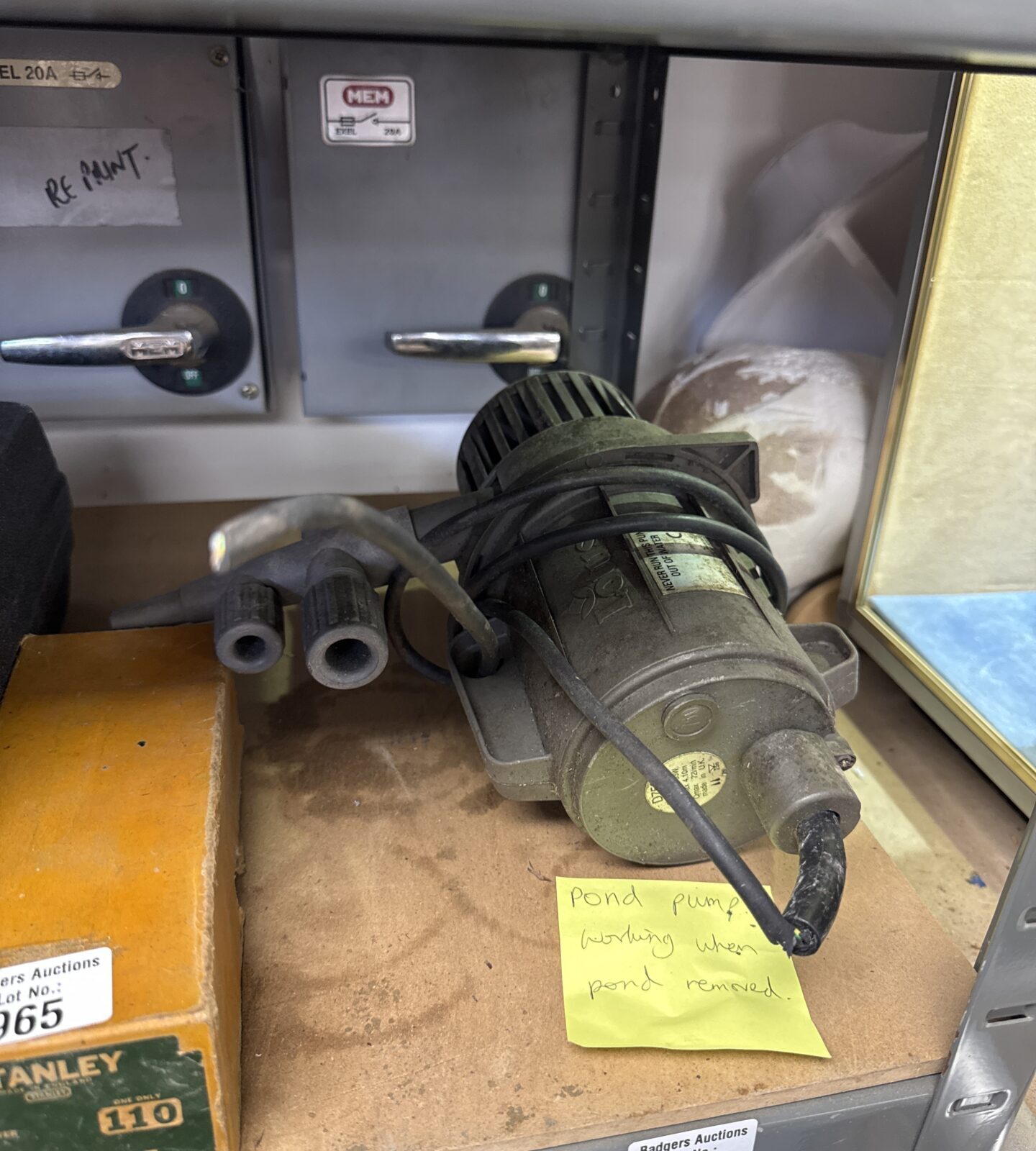 Lotus d750 pond pump - untested but said to be working when removed from pond