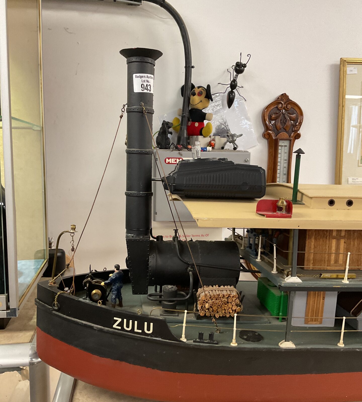 Large 50” Radio control Paddle steamer  Zulu With Controller - Image 3