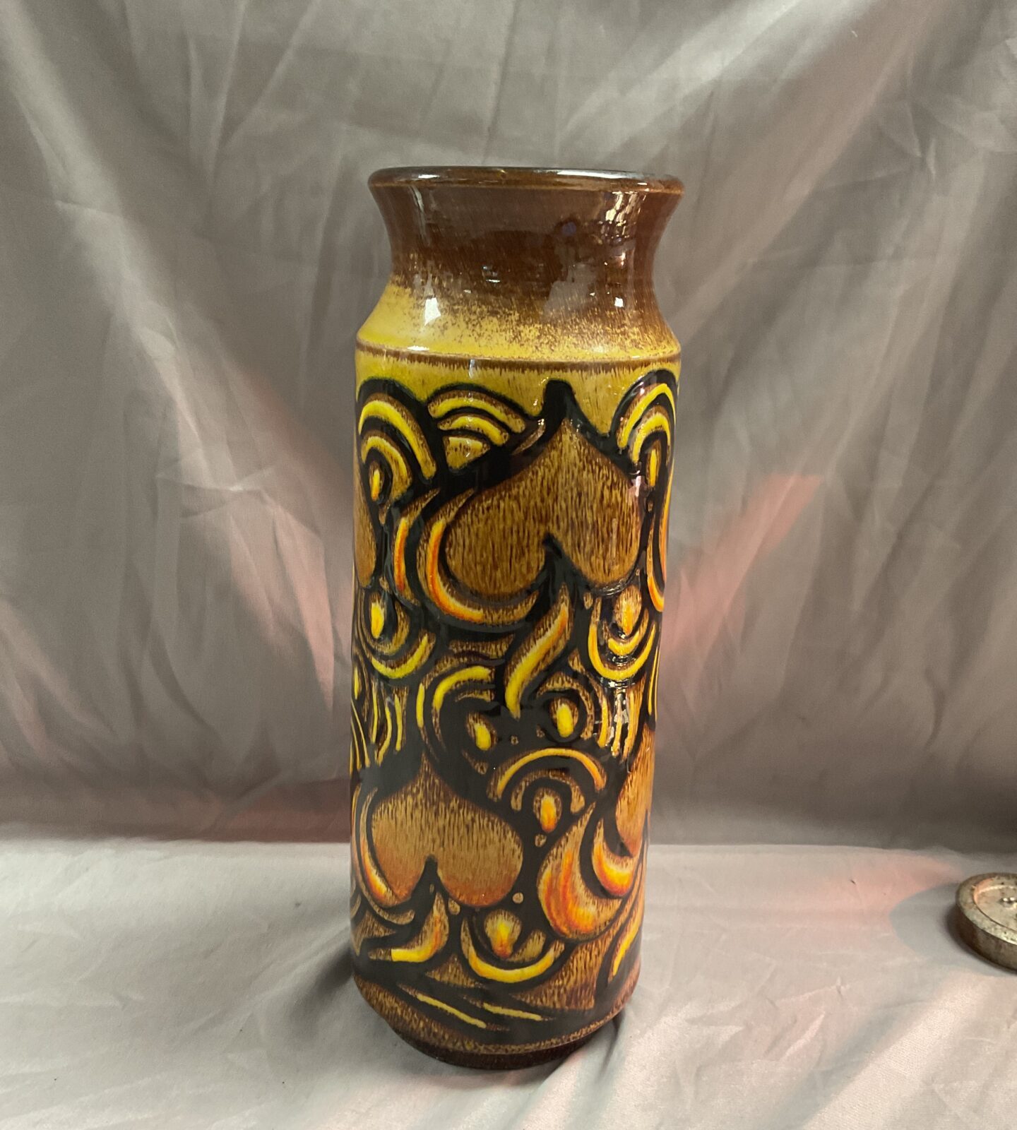 Vintage Poole delphis Aegean large 12” vase