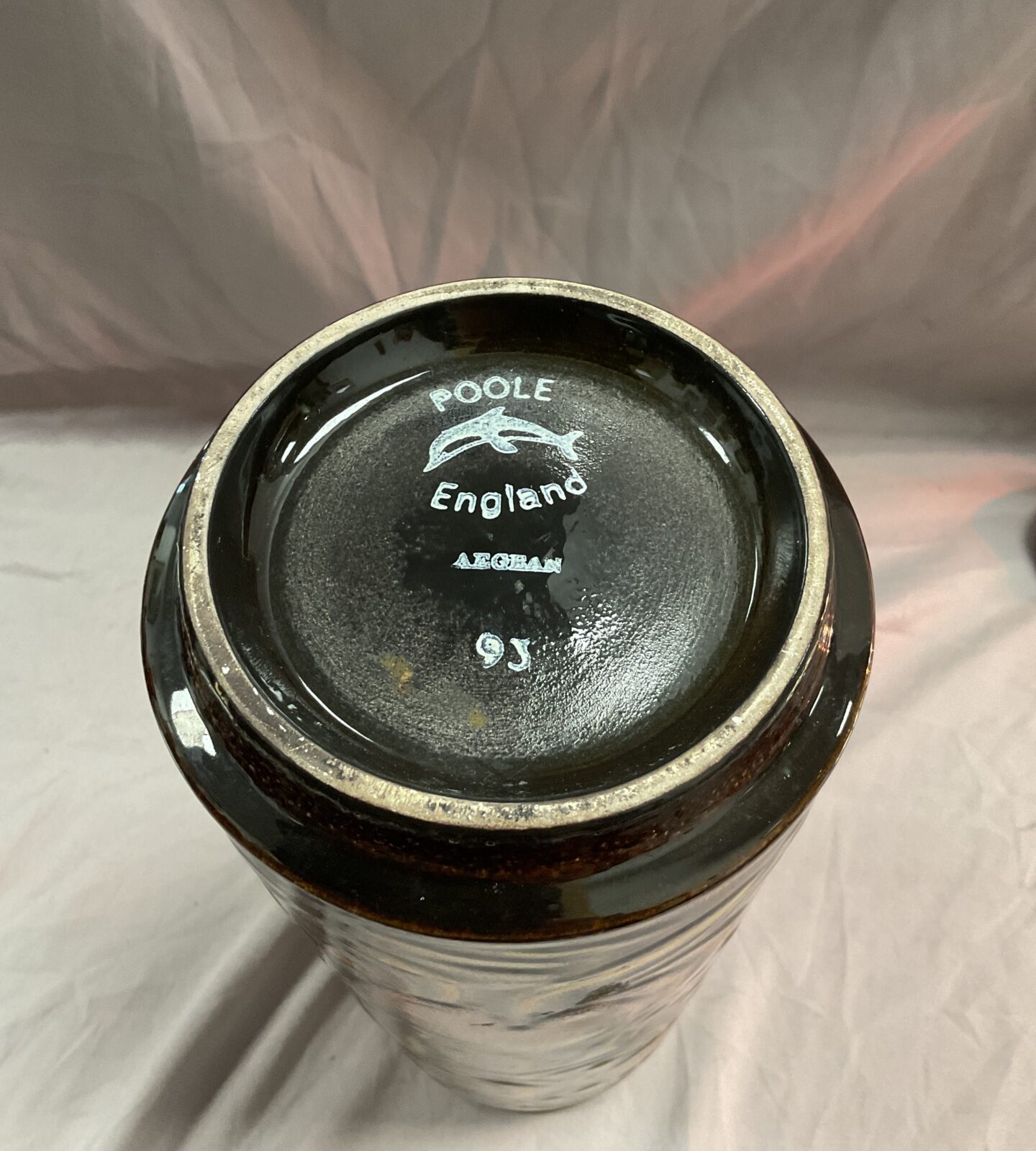 Vintage Poole delphis Aegean large 12” vase - Image 2
