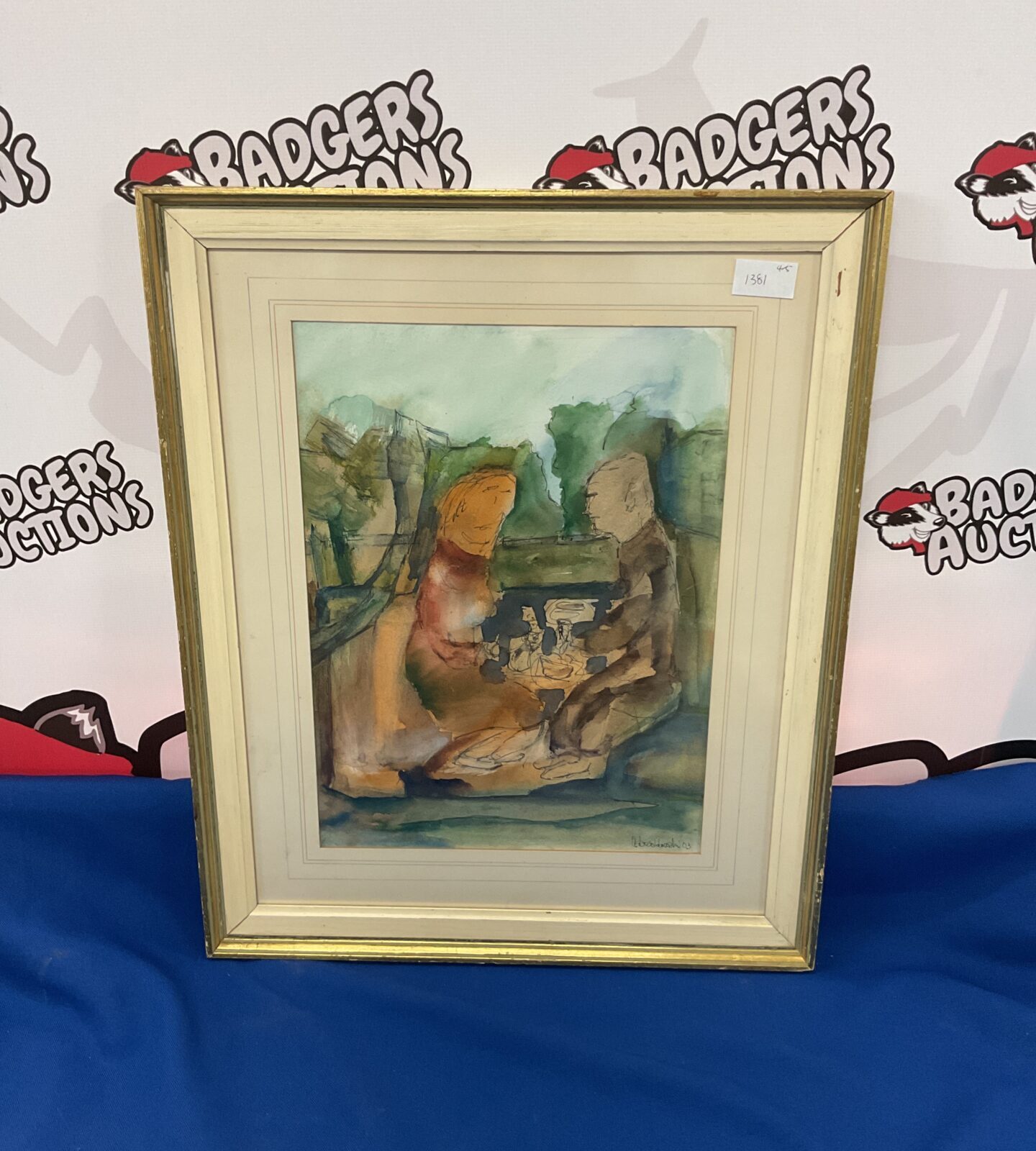 a badldowski impressionist watercolour of chess players