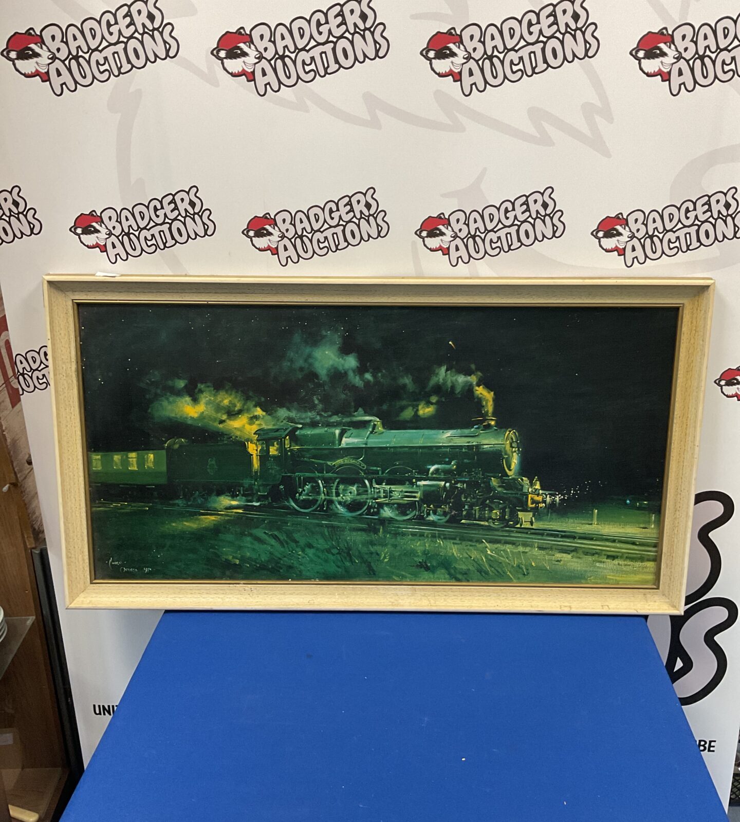 Terrence cuneo framed king george v steam train print