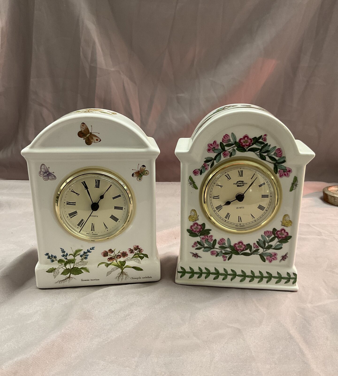 Portmeirion China quartz clock and other clock