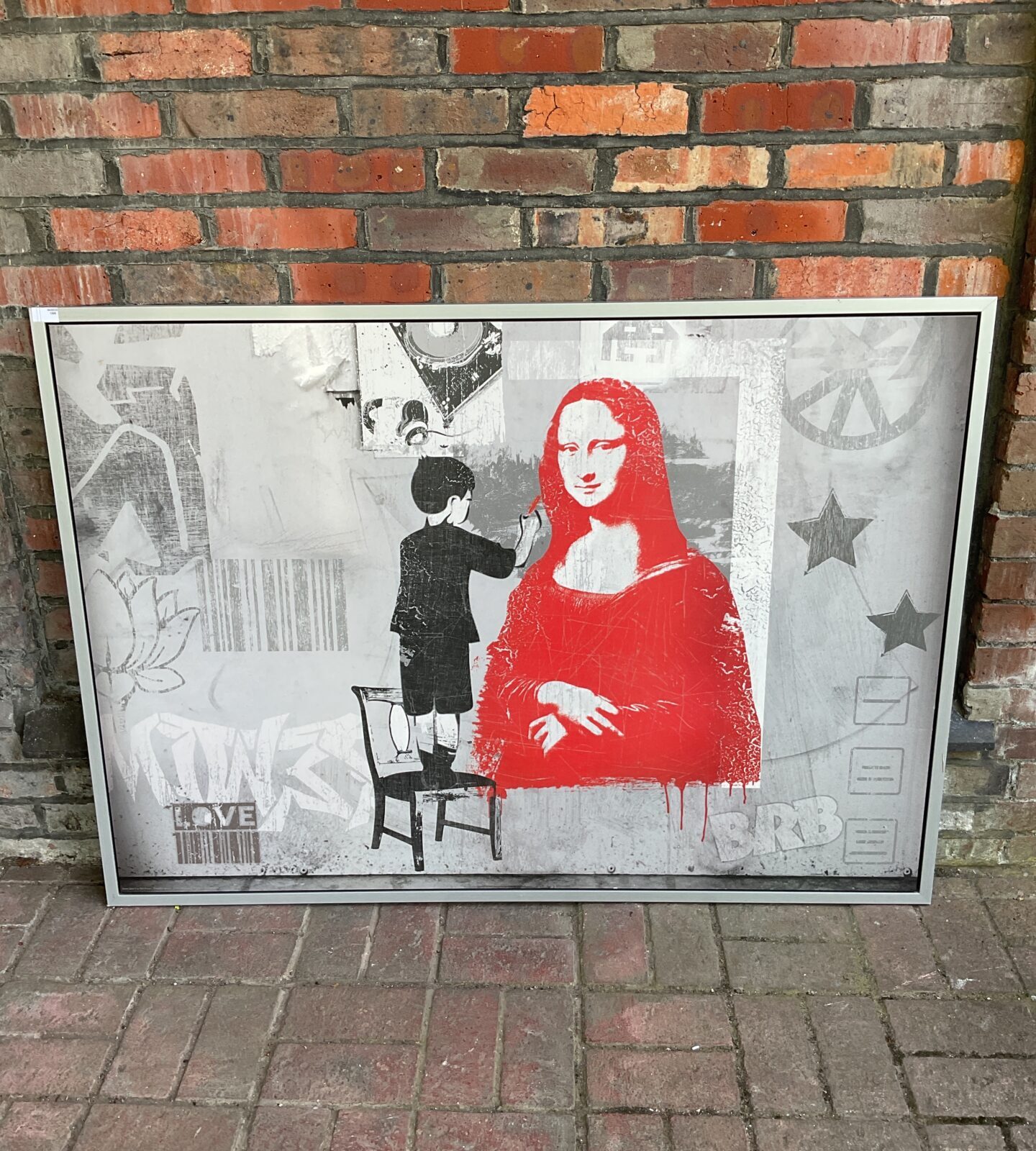 Large pop art mona lisa print