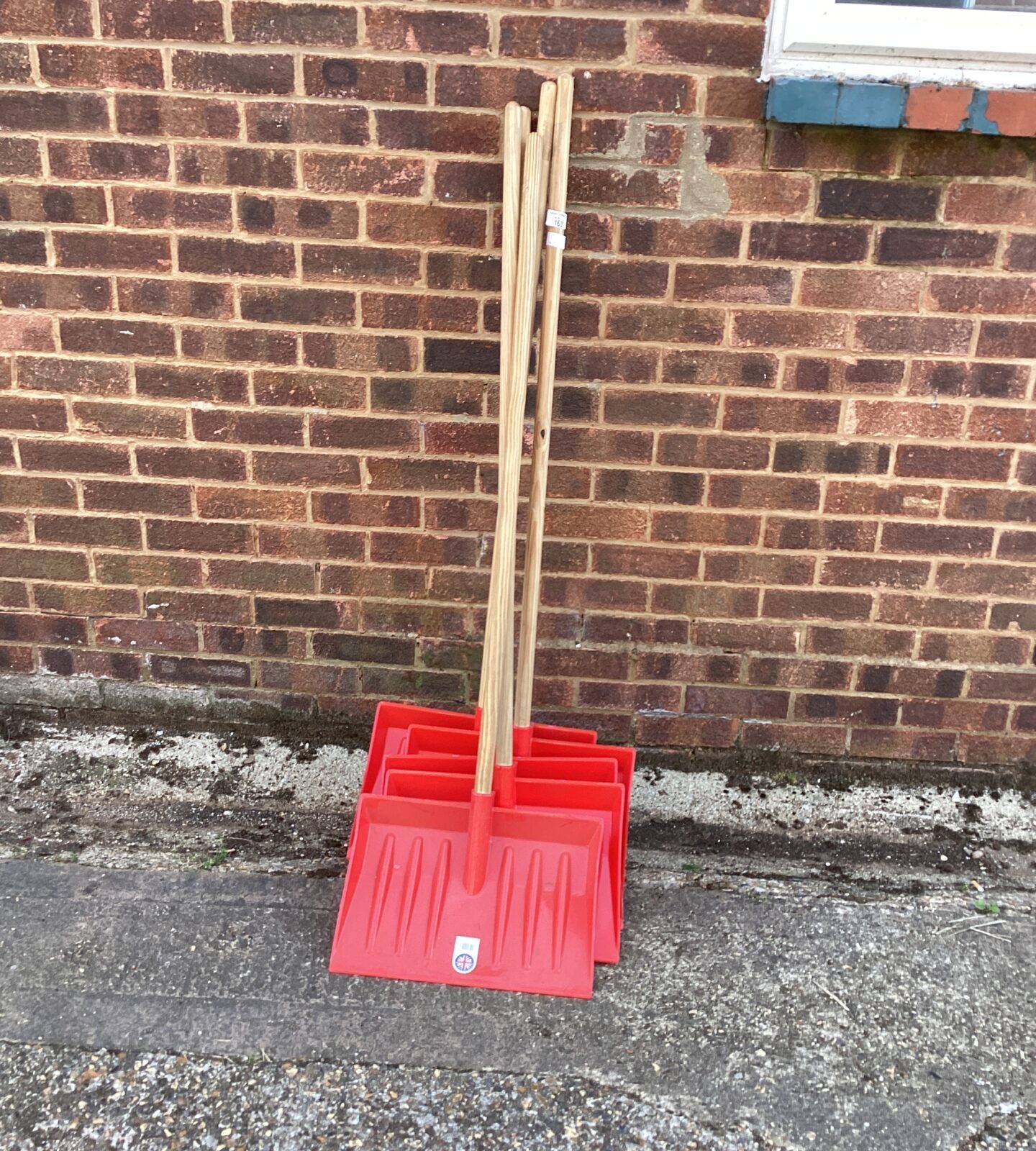 Five Snow Shovels