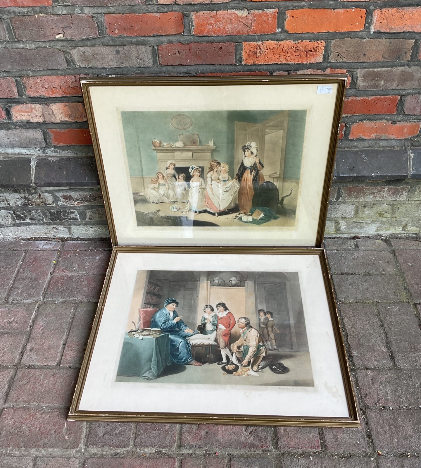 Pair of antique sydney e wilson signed etchings