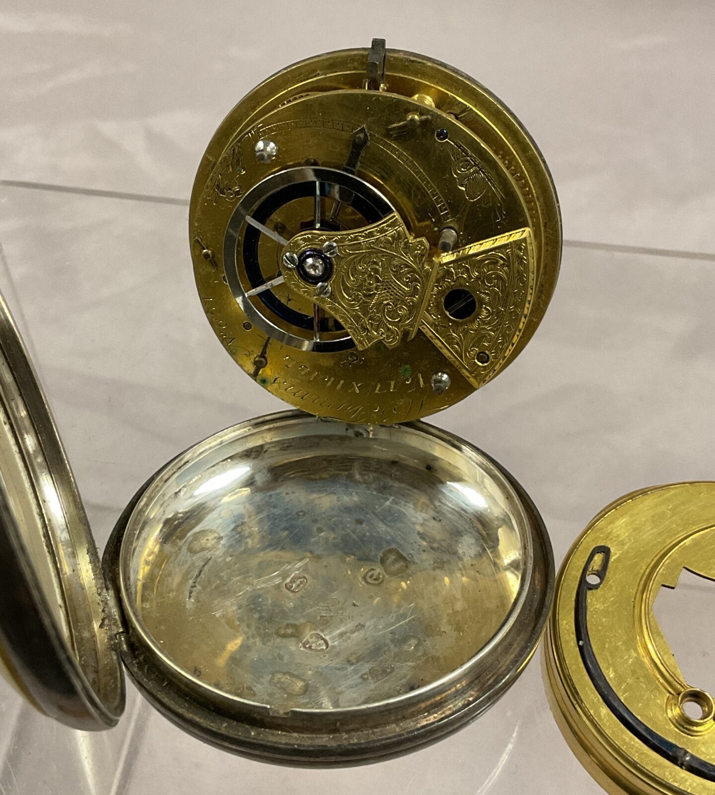Silver pocket fob watch - Image 3