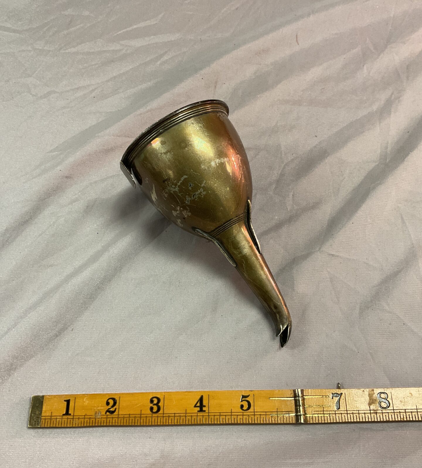 A hallmarked George Ill 1811 silver wine funnel with strainer cup 173.3G