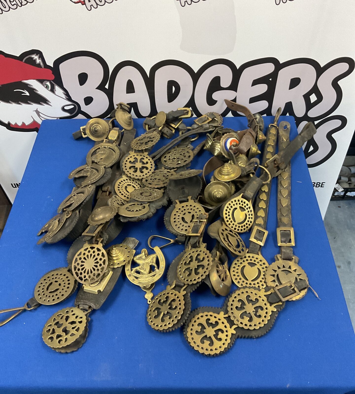 Collection of vintage & antique horse brasses
