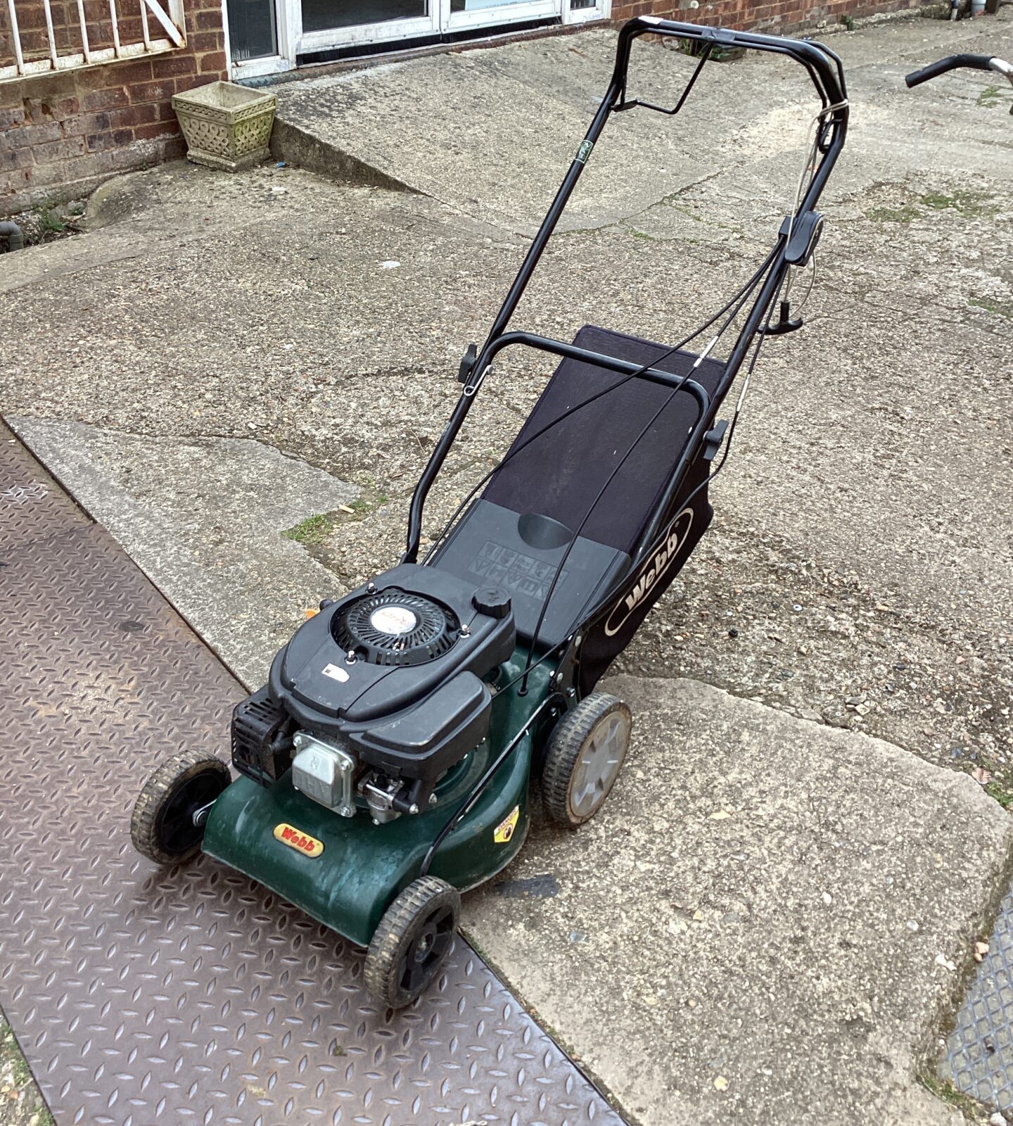 Webb Petrol lawn mower sold as seen